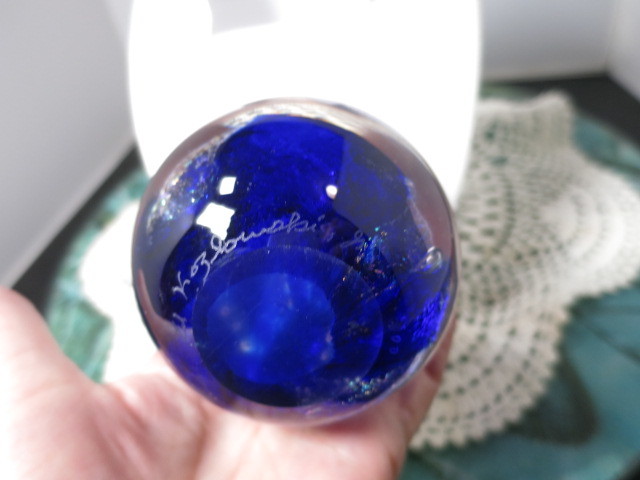 Ed Kozlowski Jr Paperweight Gorgeous Dichroic Art Glass Bubble