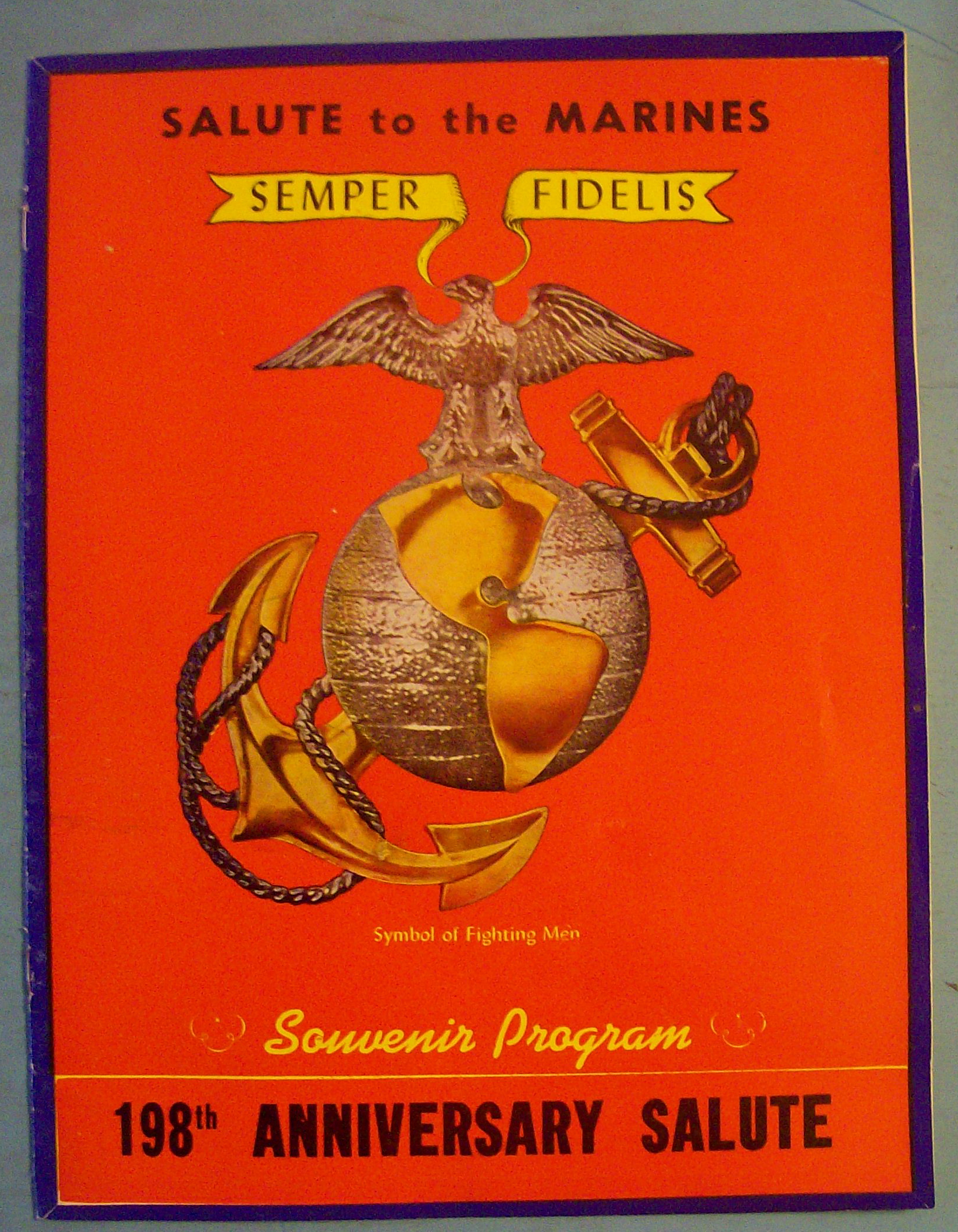 Salute To The Marines Souvenir Program November 9, 1973
