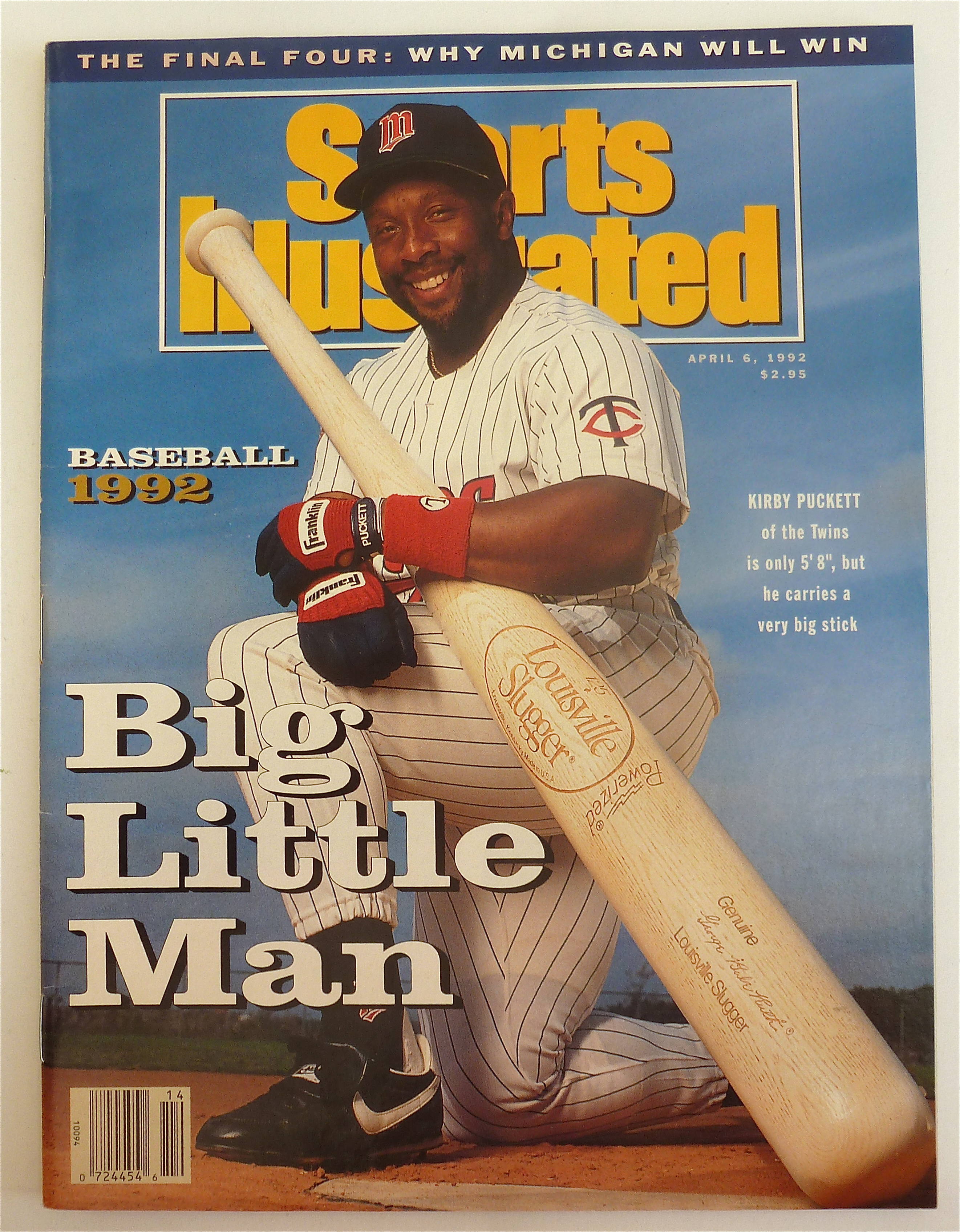 Sports Illustrated Magazine-April 6, 1992-Kirby Puckett