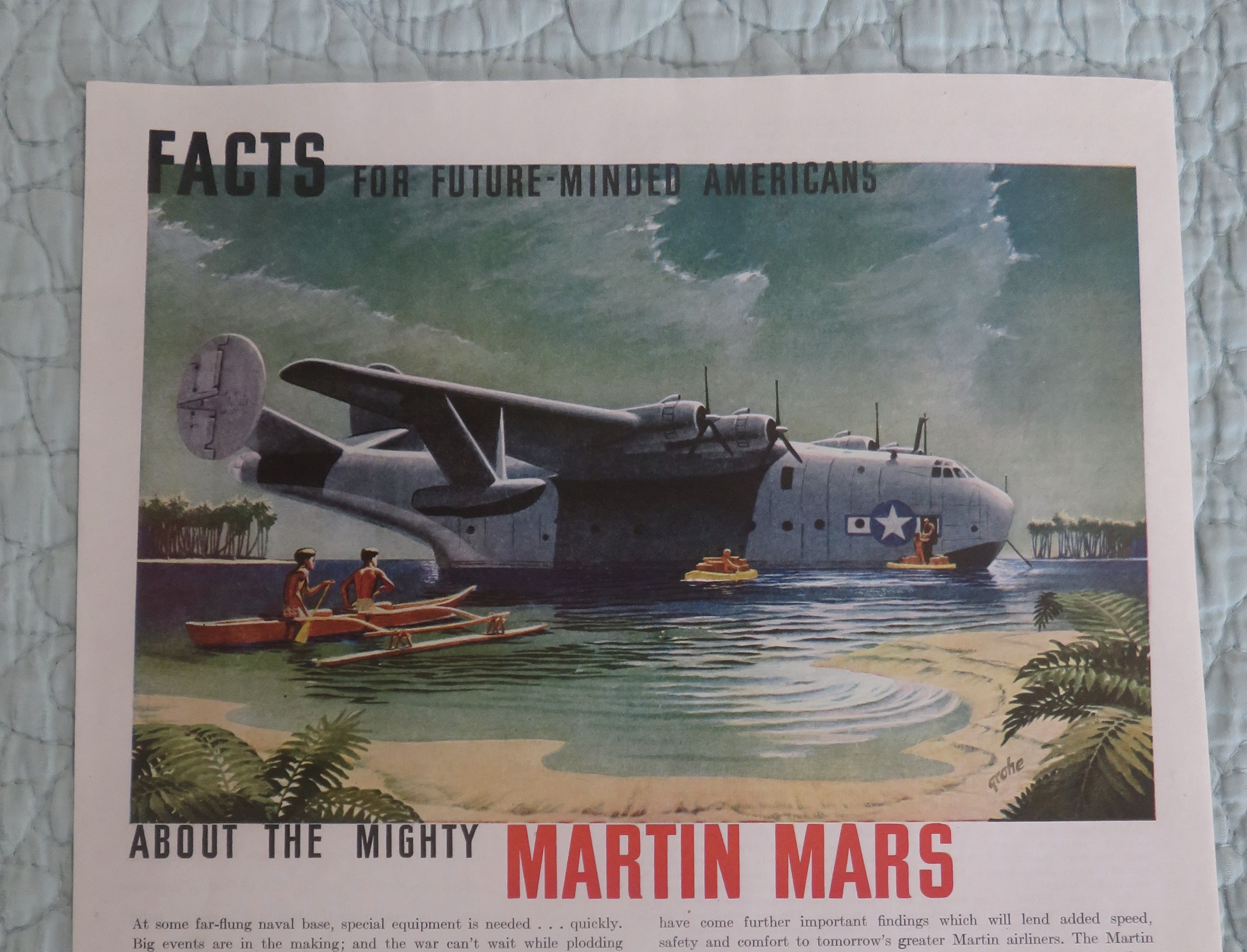 1945 Martin Aircraft with the Mighty Martin Mars