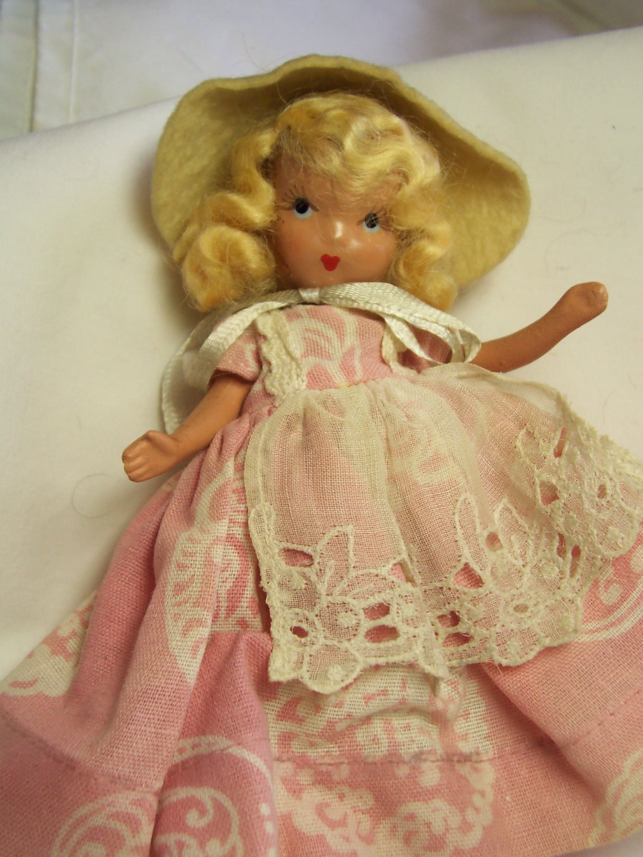 Nancy Ann Storybook Doll in Pin, Bisque