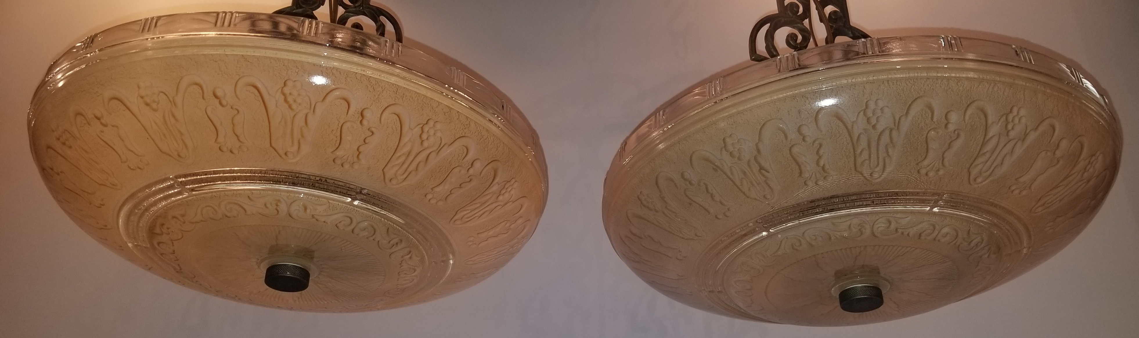 Pair of classic pendant lights  #3657