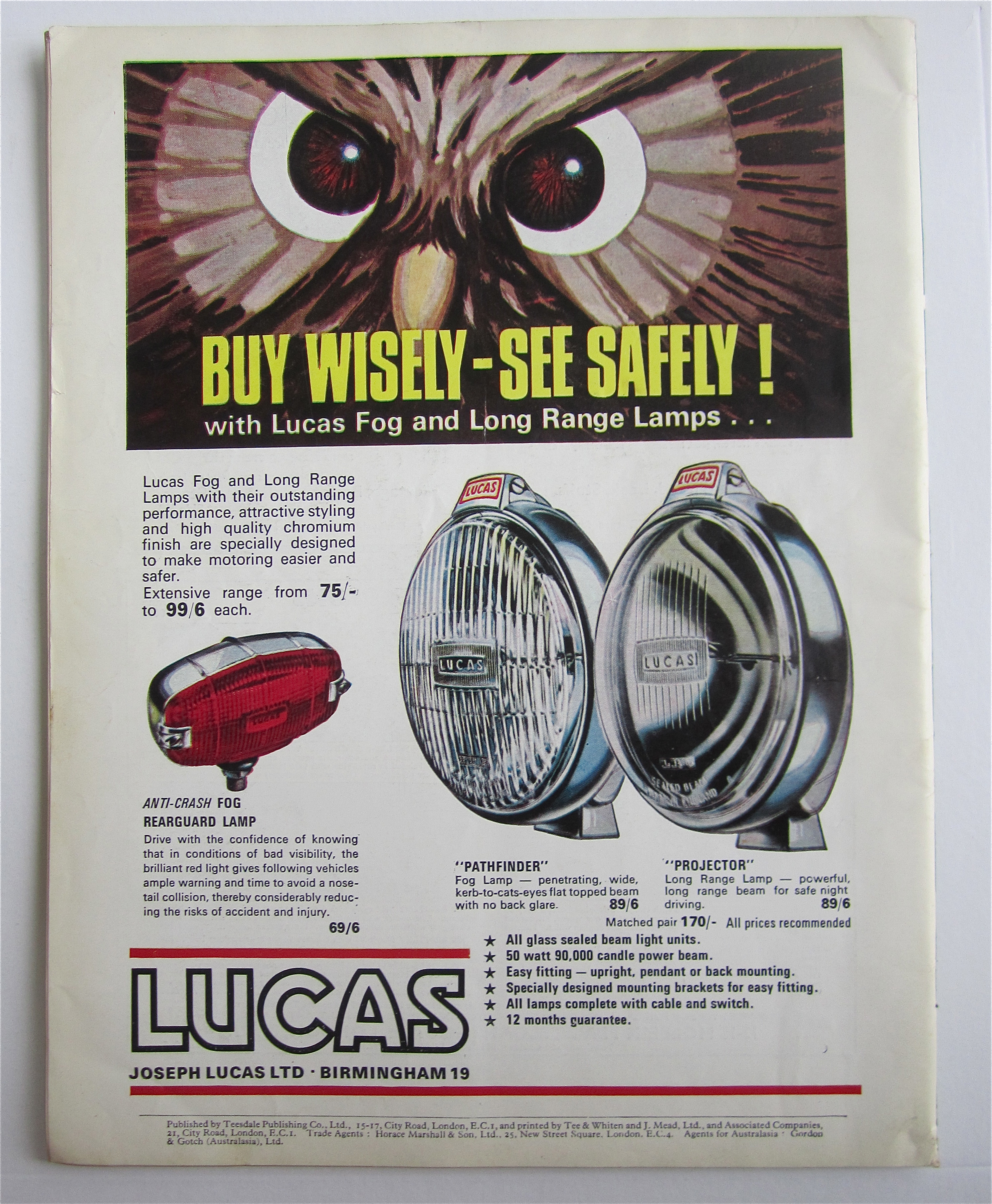 Motor Sport Magazine November 1966 Foreboding