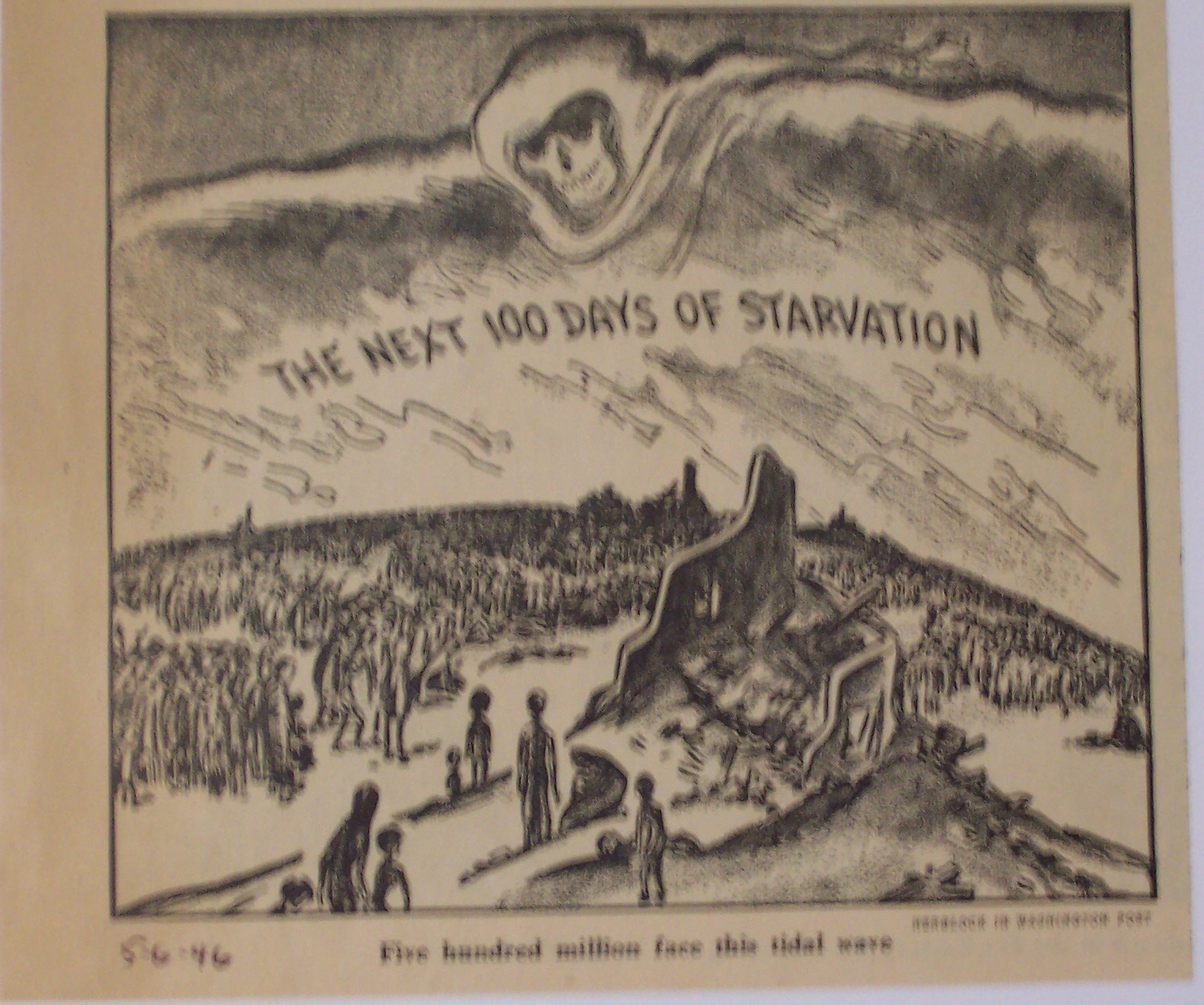 Political Cartoon - May 6, 1946 Starvation