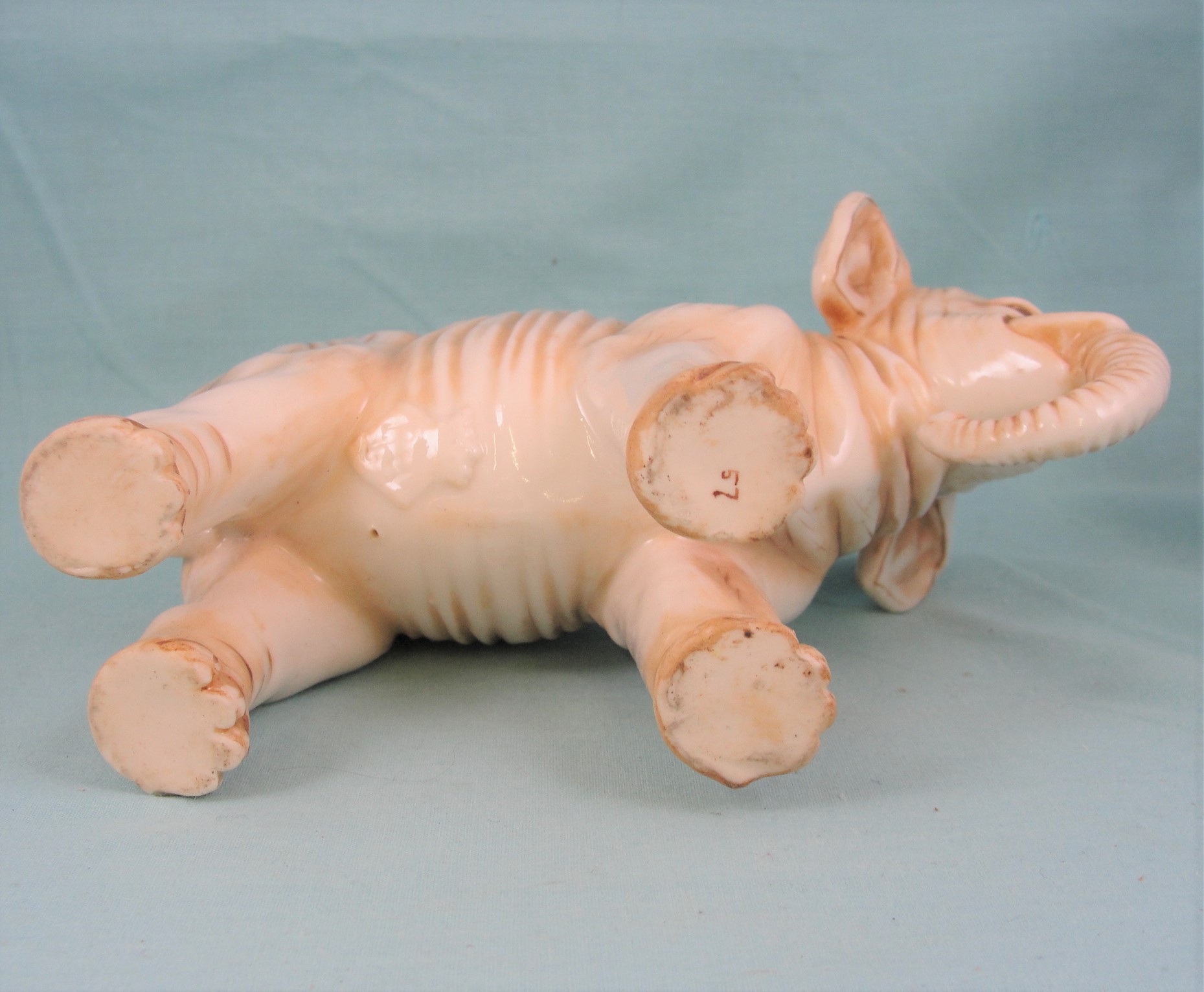 19th Century Rudolstadt Germany Porcelain Elephant