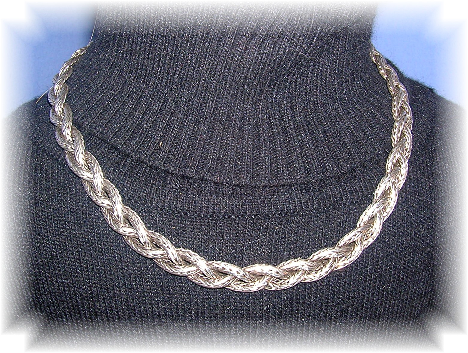 Necklace Sterling Silver  Woven Indonesia