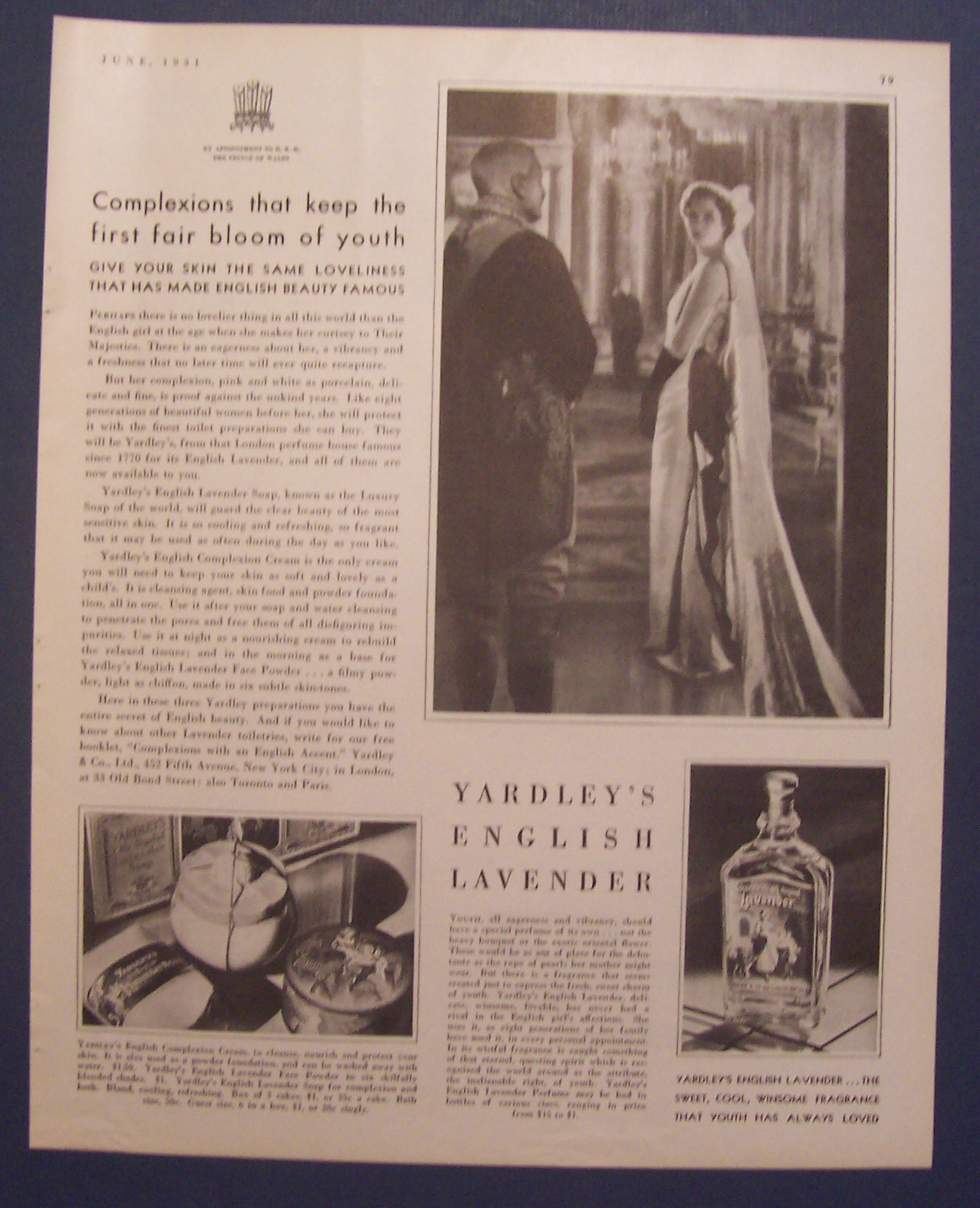 1931 Yardley's English Lavender