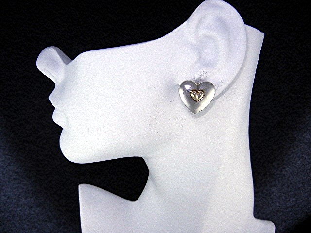 14K Gold Sterling Silver Clip Earrings Designer Espo Si