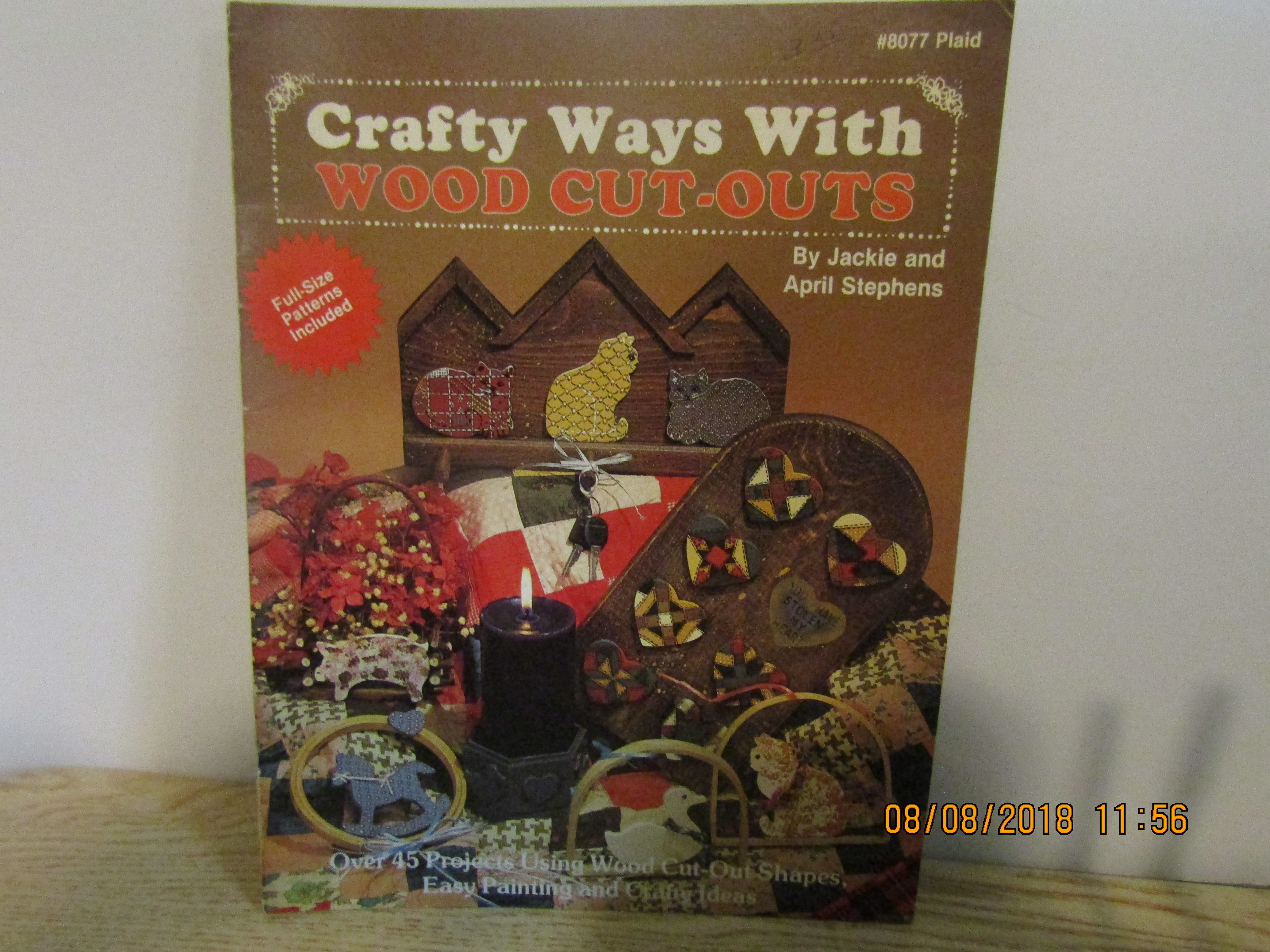 Plaid Craft Book Crafty Ways With Wood Cut-Outs #8077