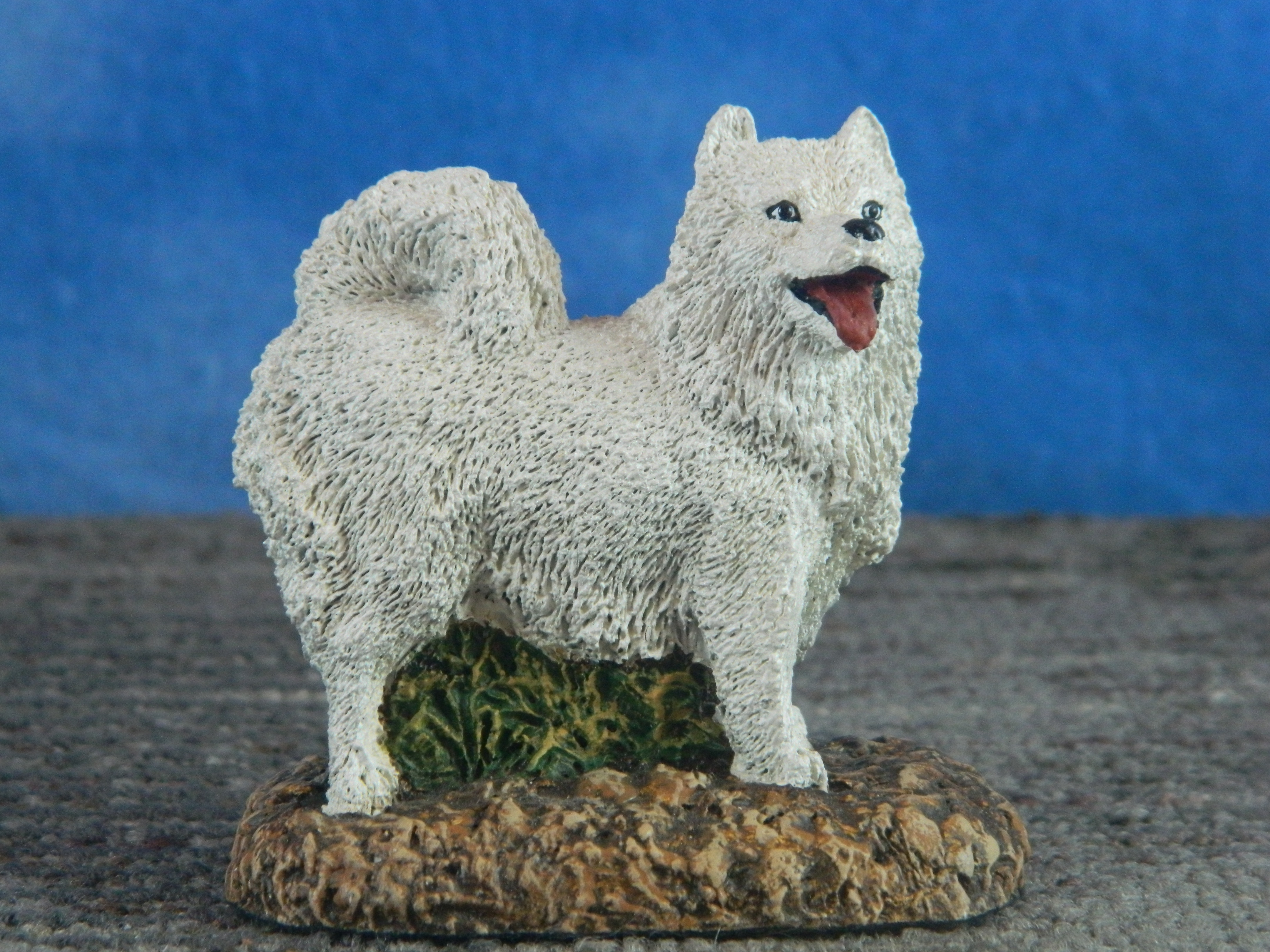 Aus-Ben Cold Cast Painted Bronze Samoyed
