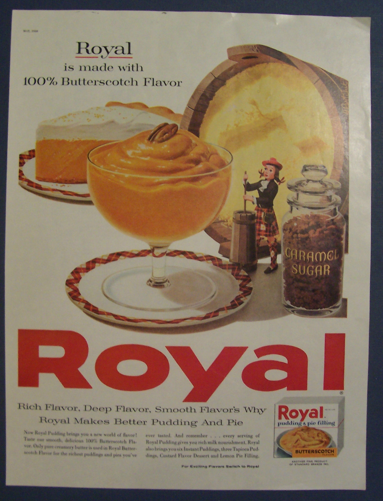 1960 Royal Butterscotch Pudding & Pie Filling