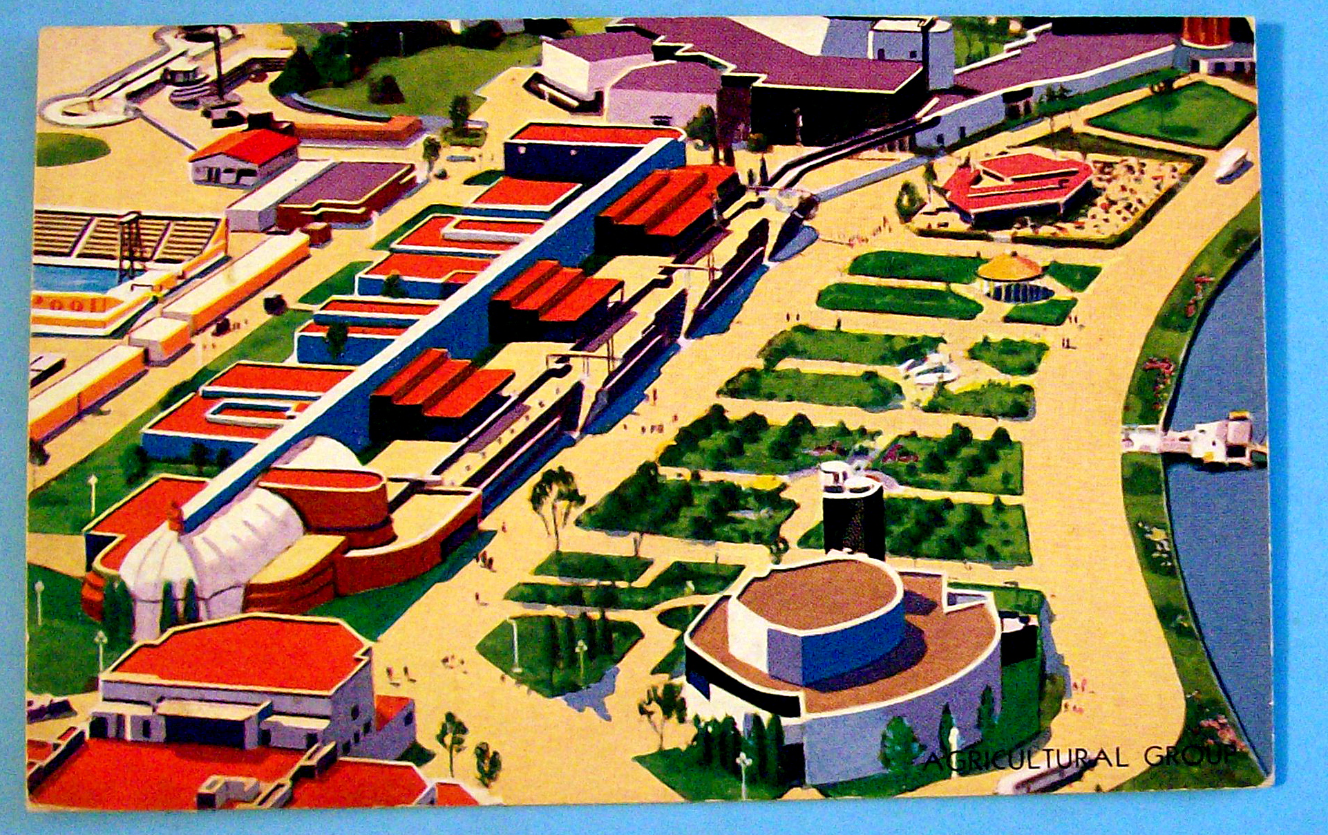 Agricultural Building Postcard-1933 Century Of Progress
