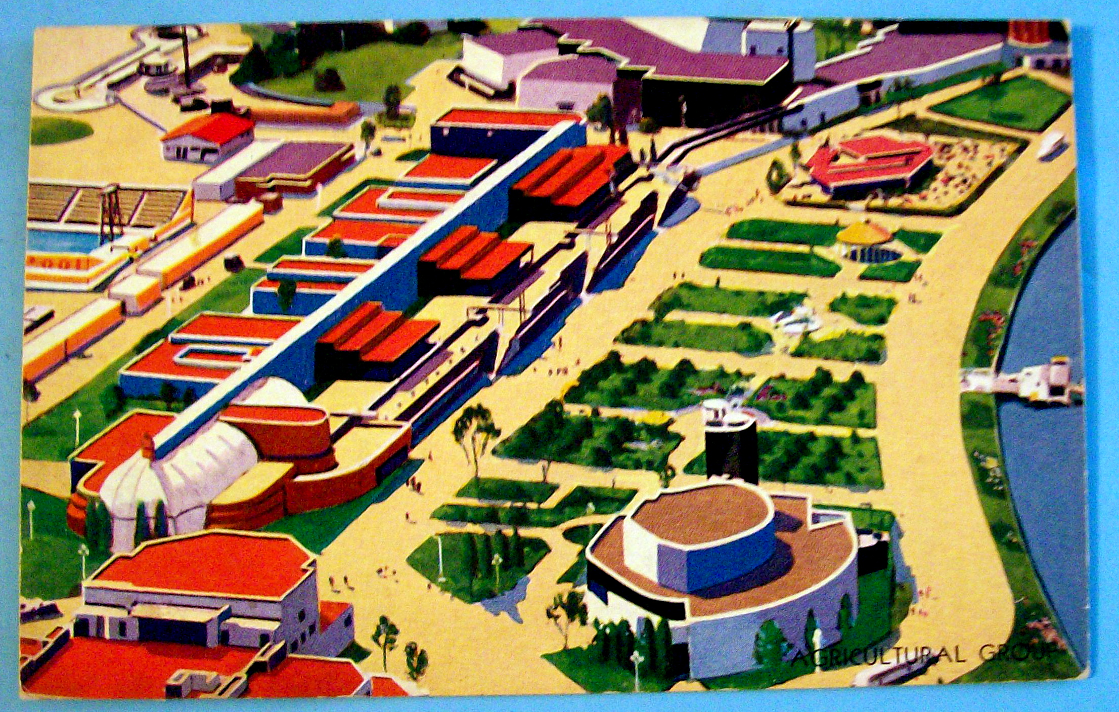 Agricultural Building Postcard-1933 Century Of Progress