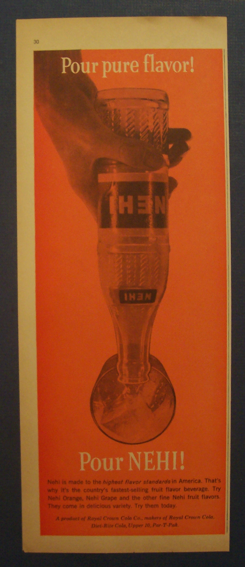 1963 Nehi with Nehi Being Poured Into Glass