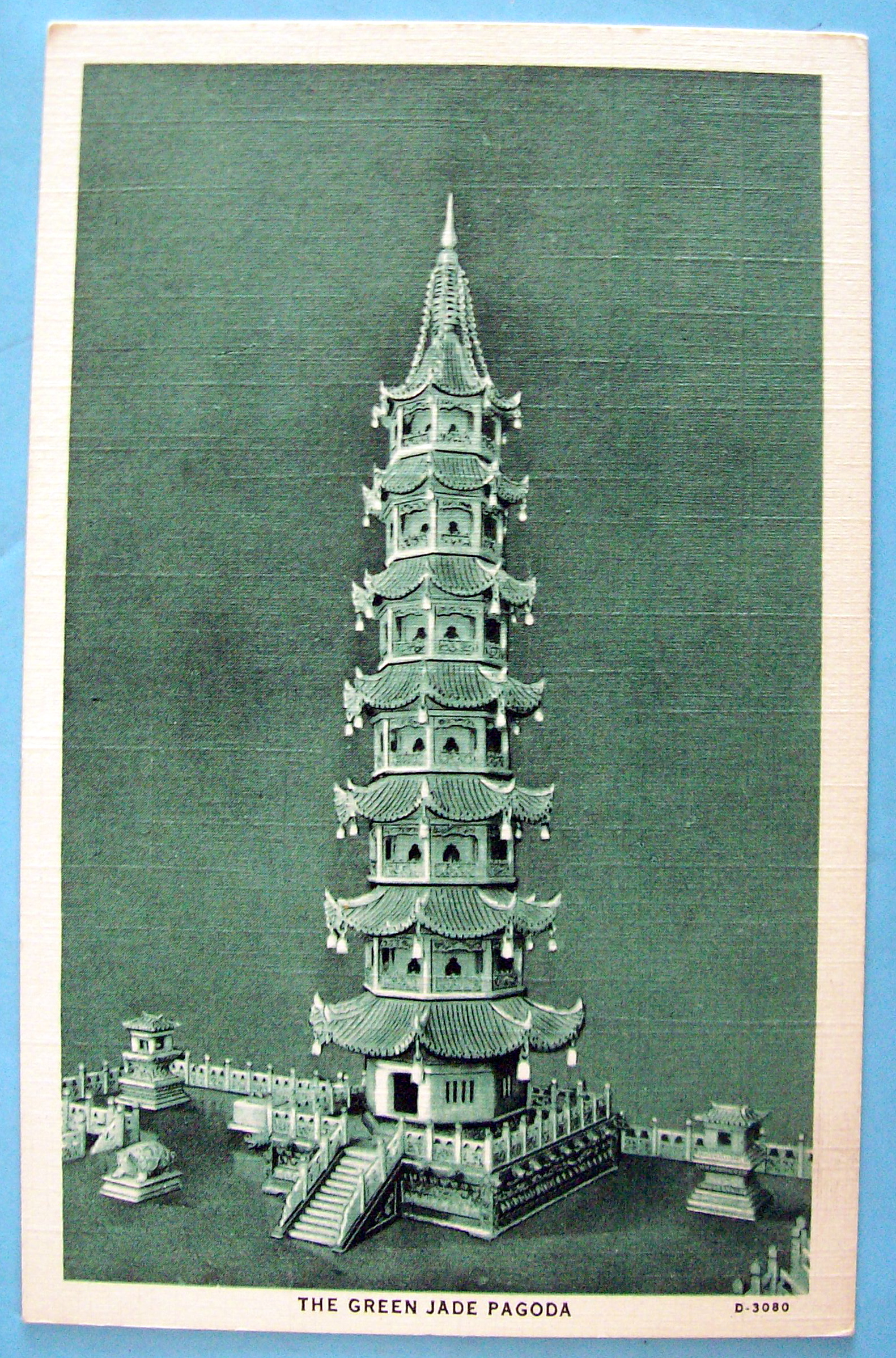 1933 Century of Progress, Green Jade Pagoda Postcard