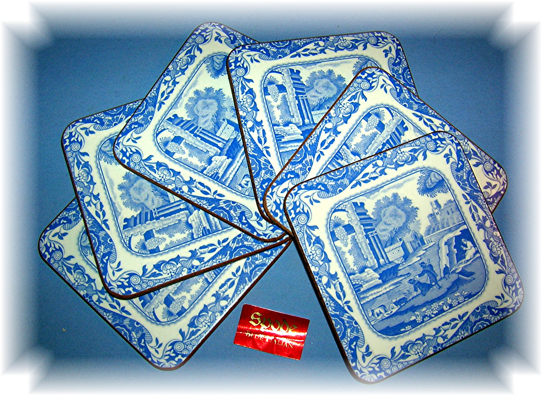 Made in England 6 Spode Cork Back Coasters