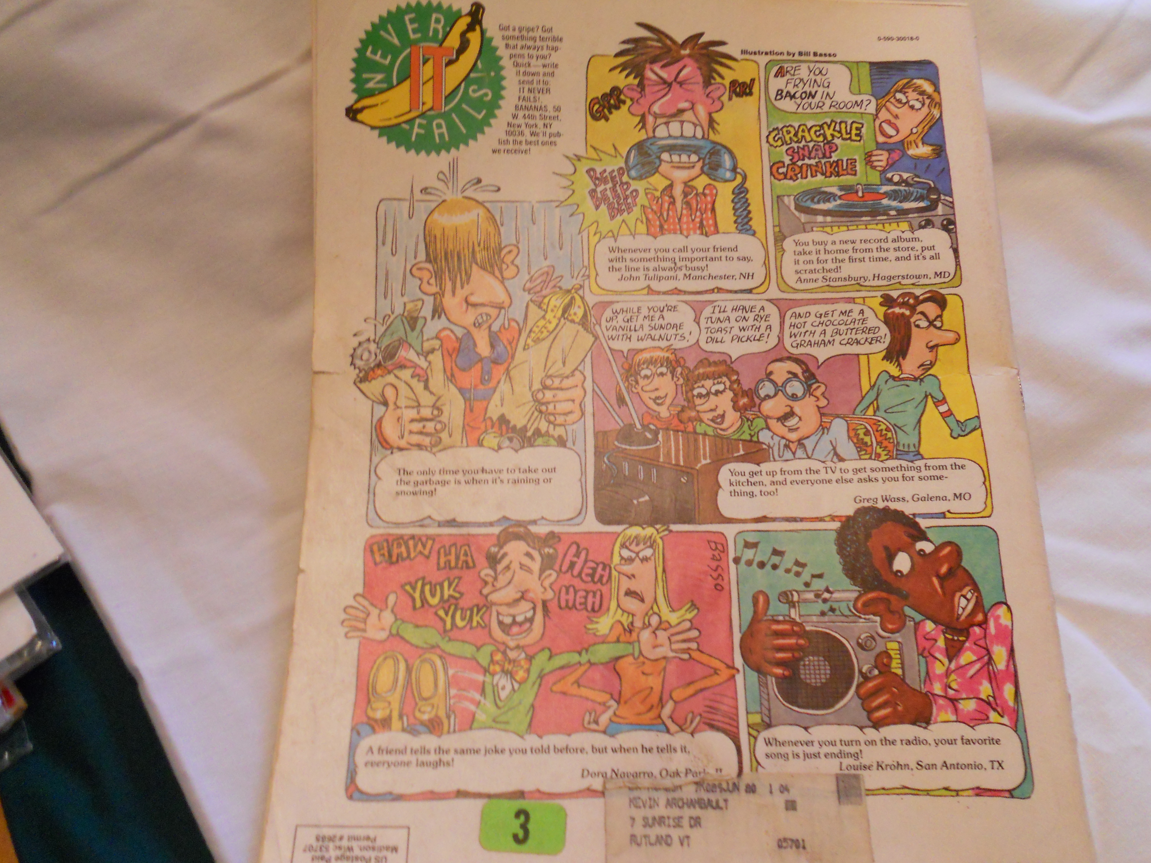 Bananas Magazine 1980, Belushi, Elvis+
