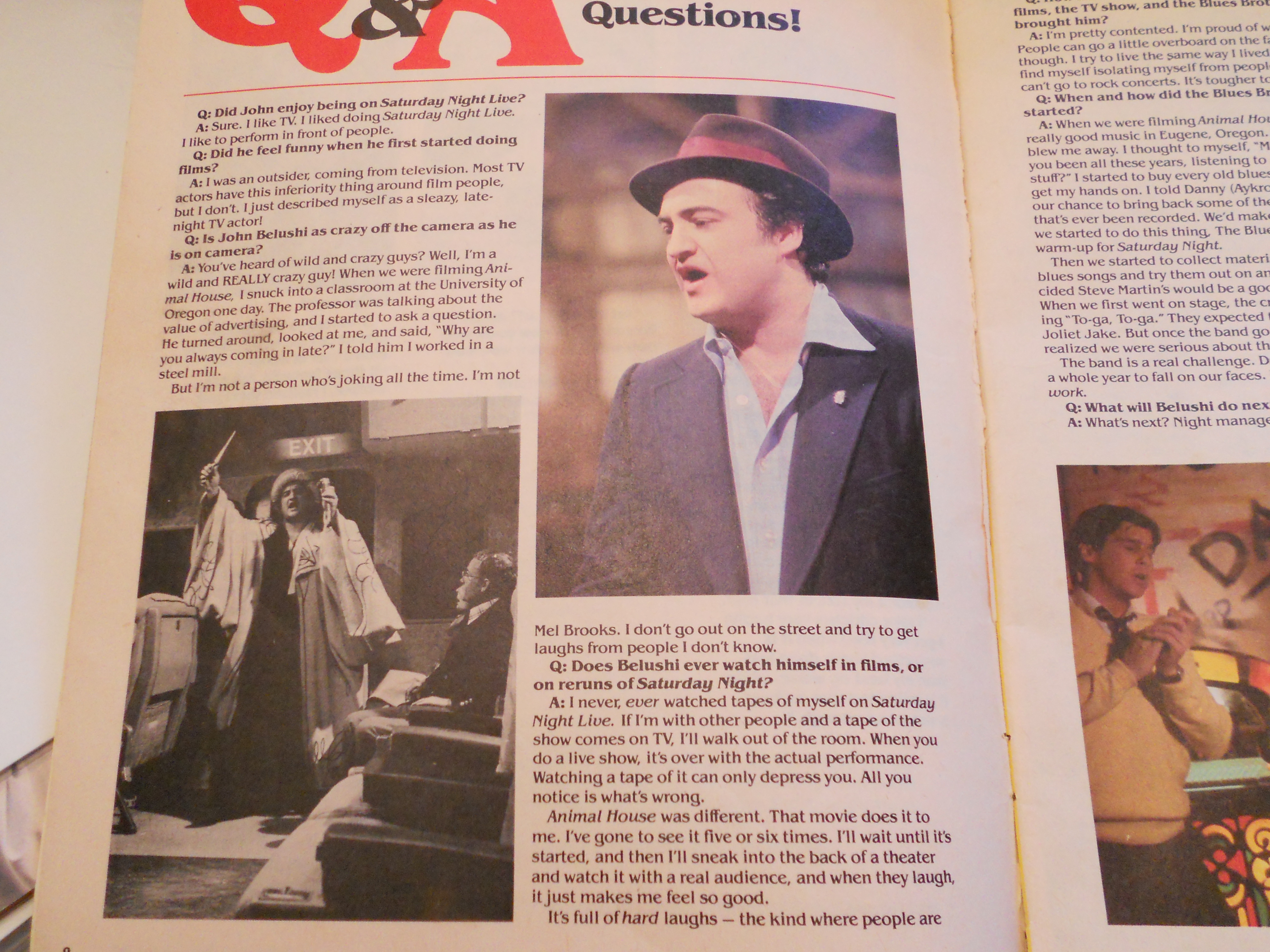 Bananas Magazine 1980, Belushi, Elvis+