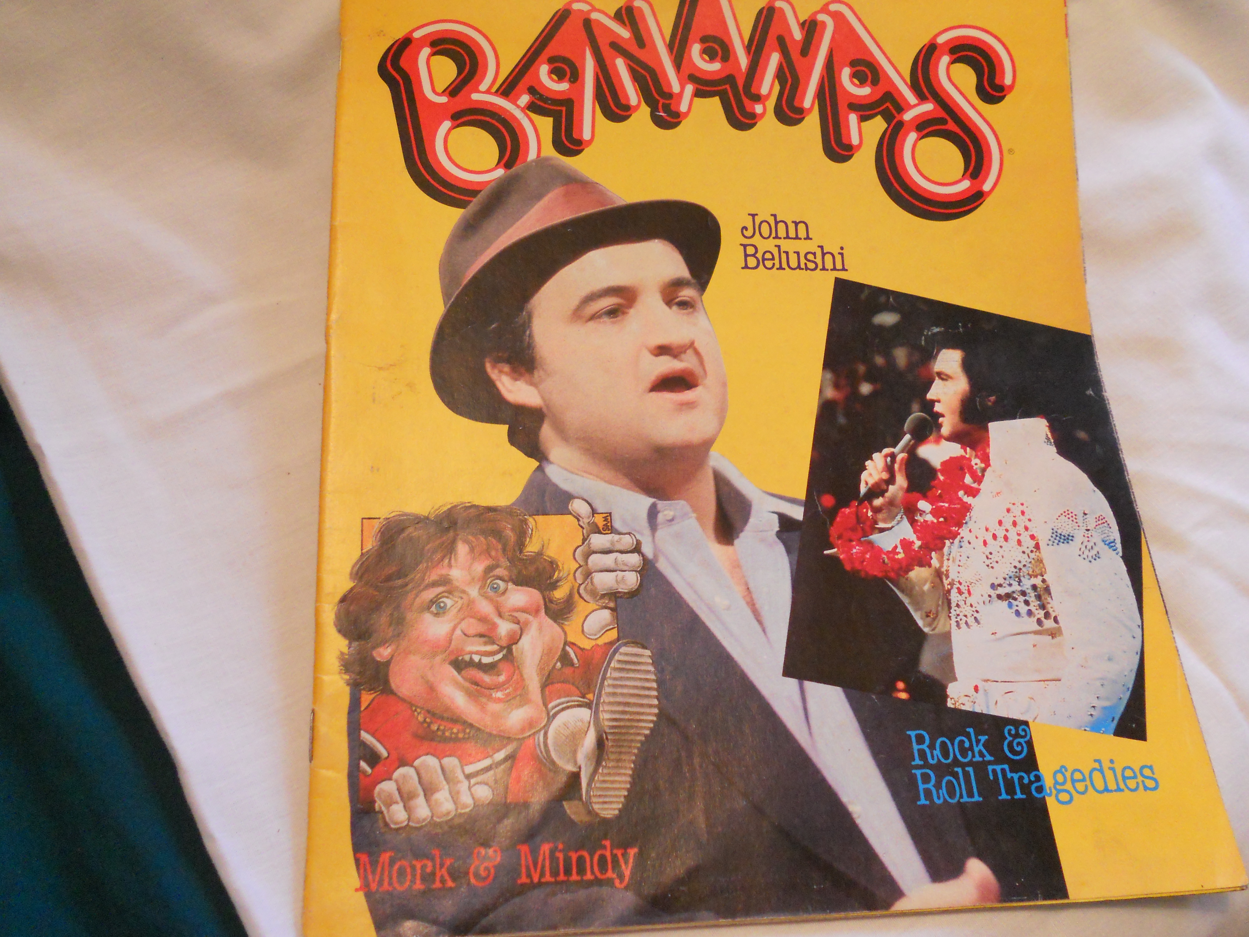 Bananas Magazine 1980, Belushi, Elvis+