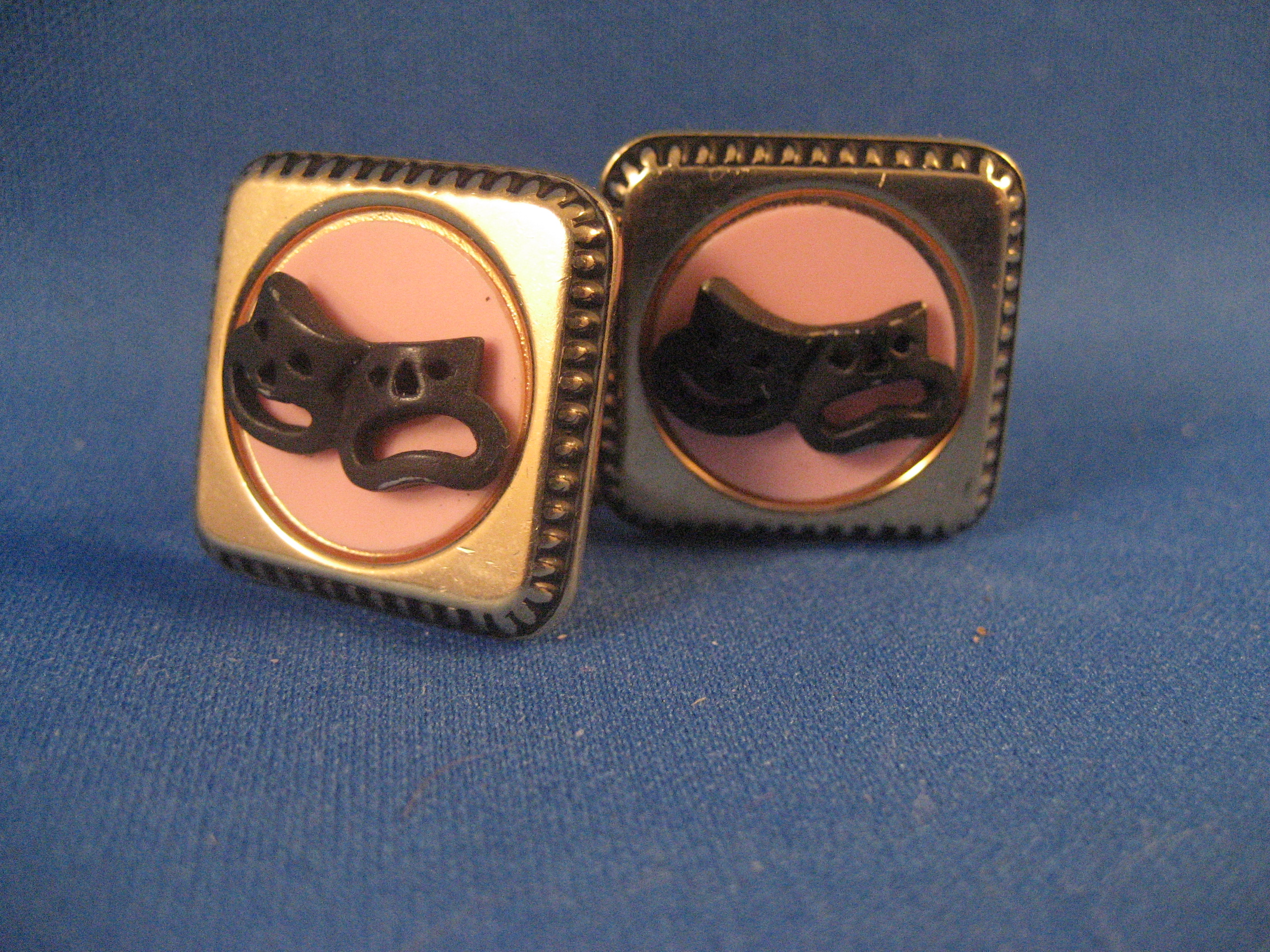 Theatre Symbol of Frown, Smile Cuff Links