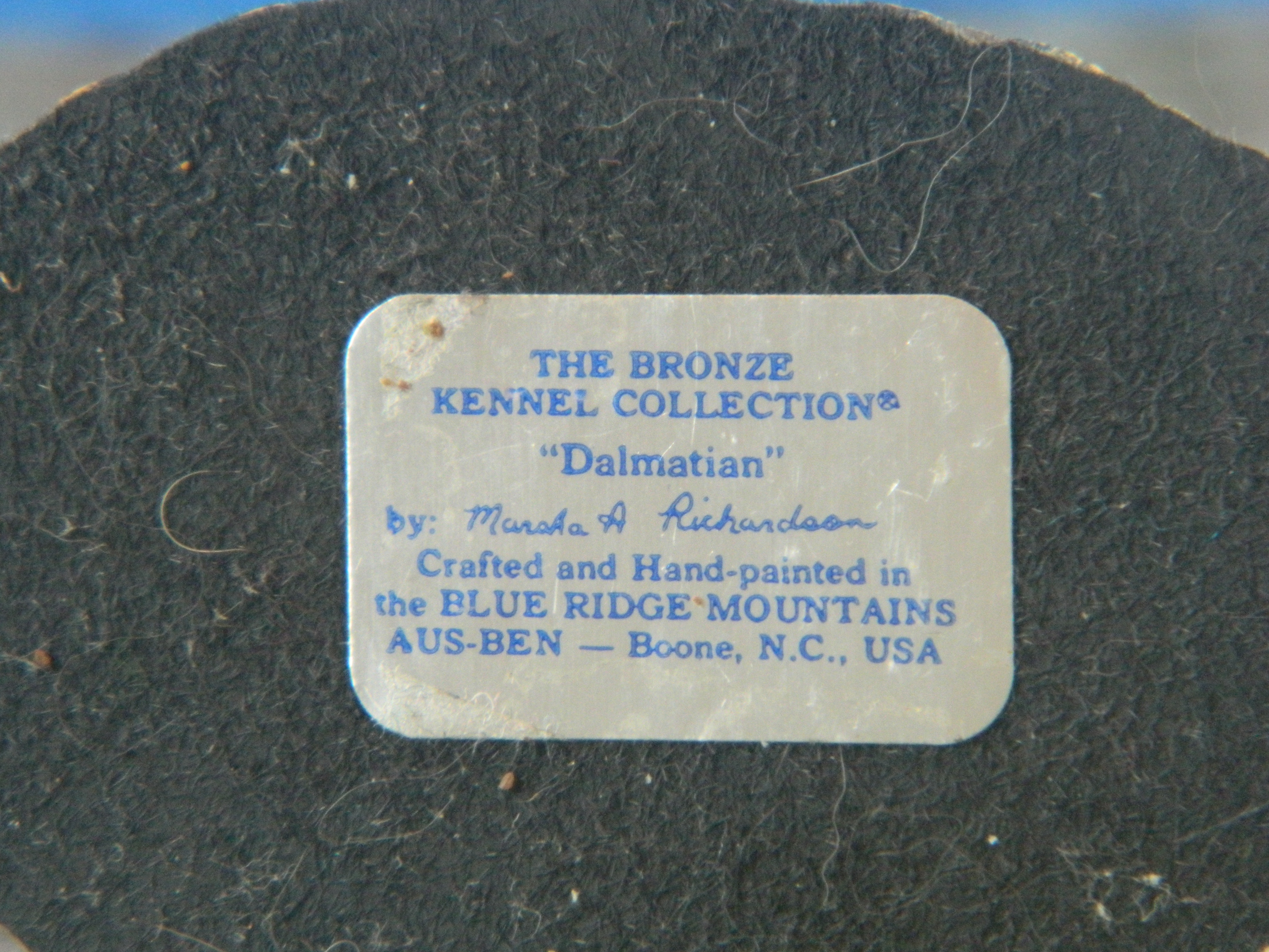 Aus-Ben Cold Cast Bronze Dalmatian