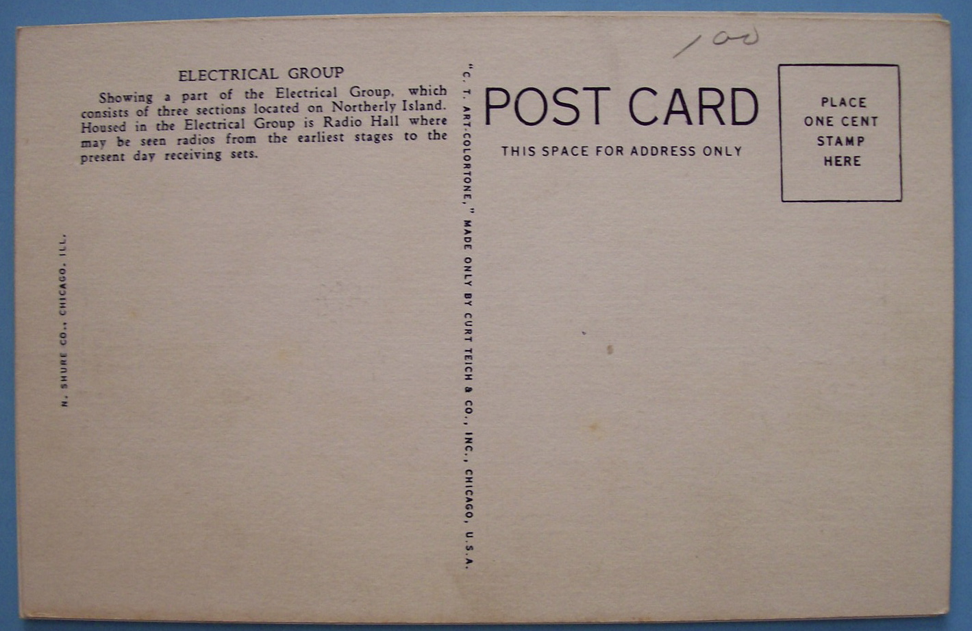 Postcard of Electrical Building (Century Of Progress)