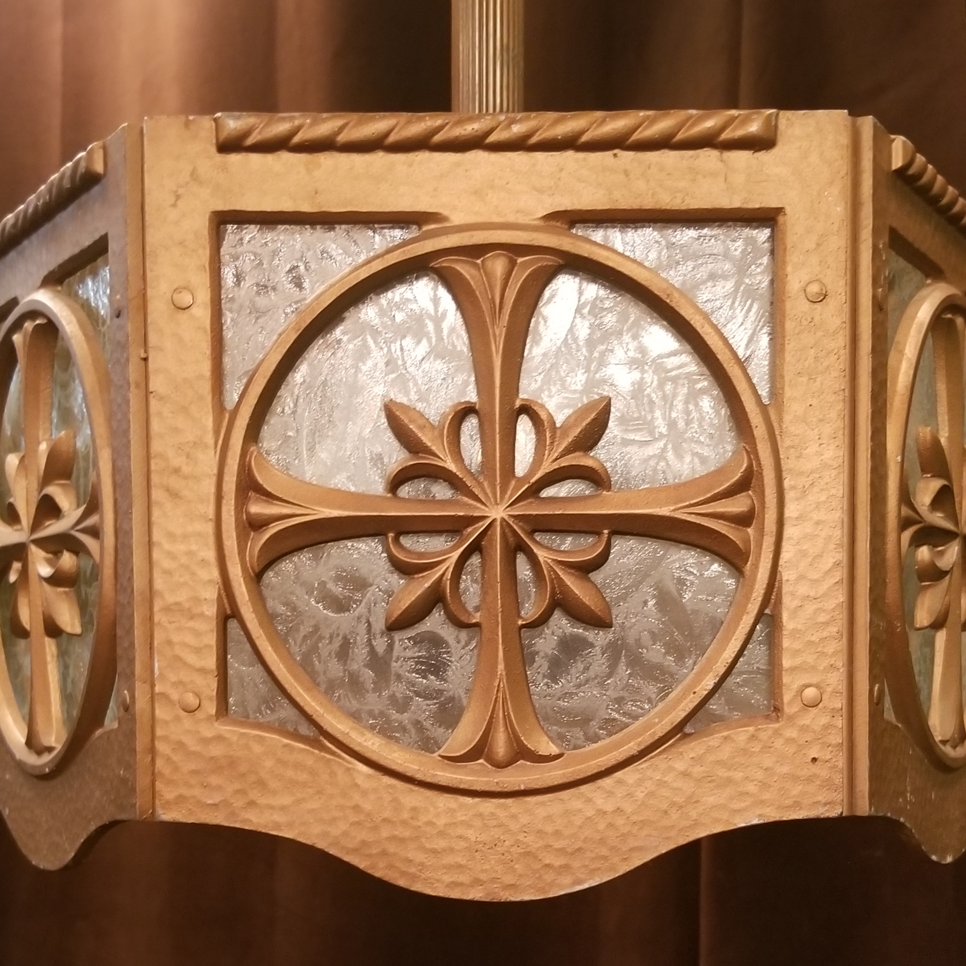 Vintage Ecclesiastical Pendant Light