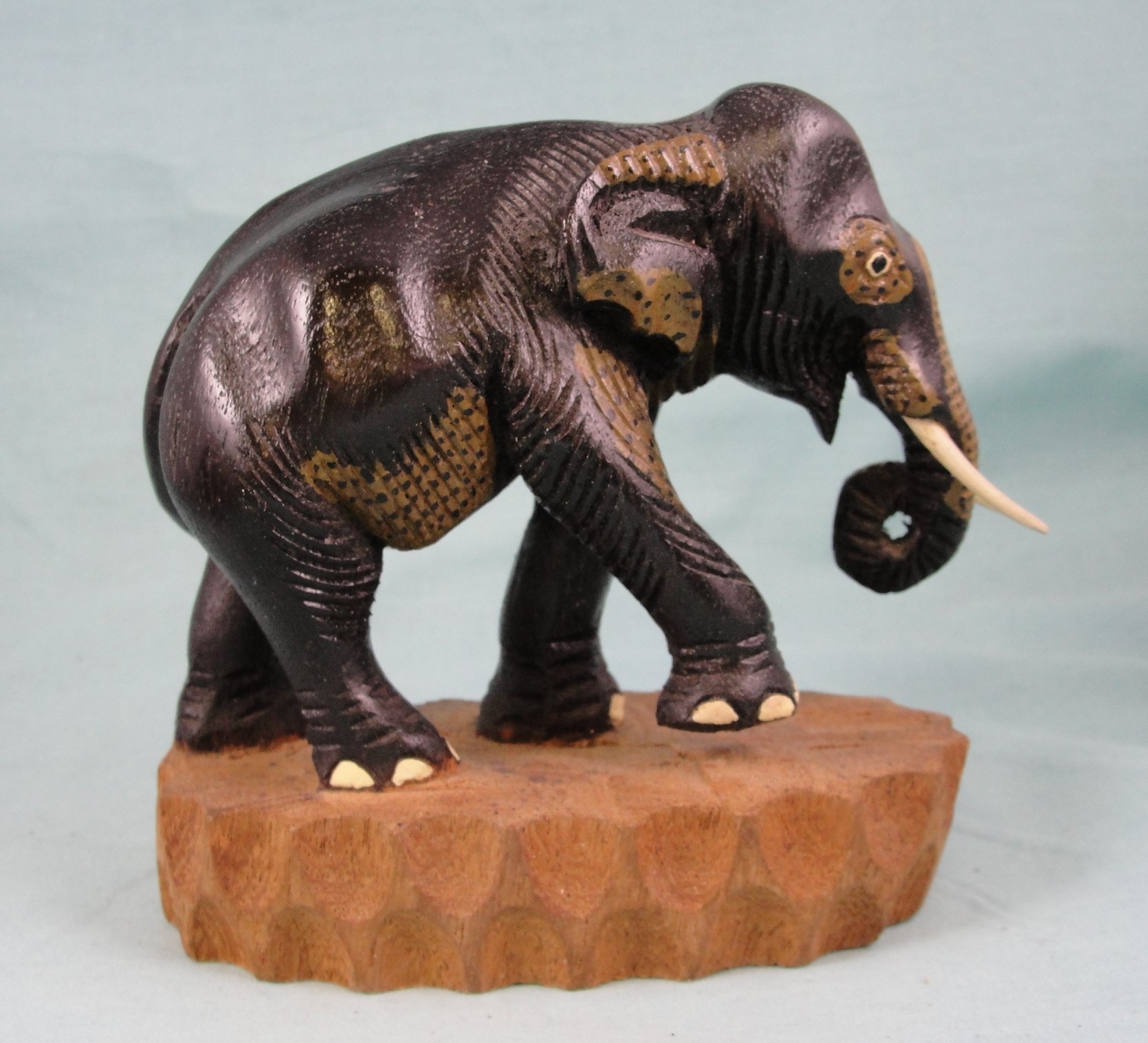 Beautiful Hand Crafted Wood Elephant