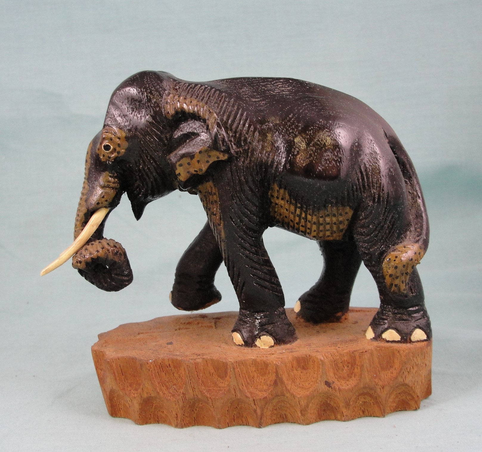 Beautiful Hand Crafted Wood Elephant