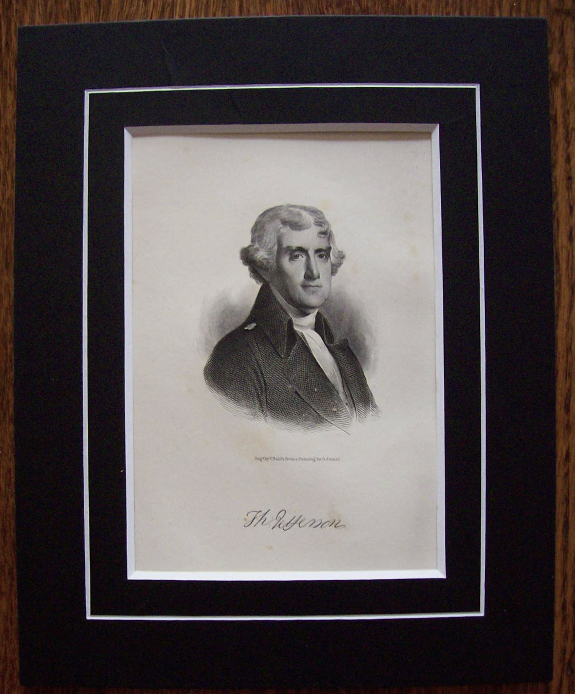 Founding Father President Thomas Jefferson Engraving