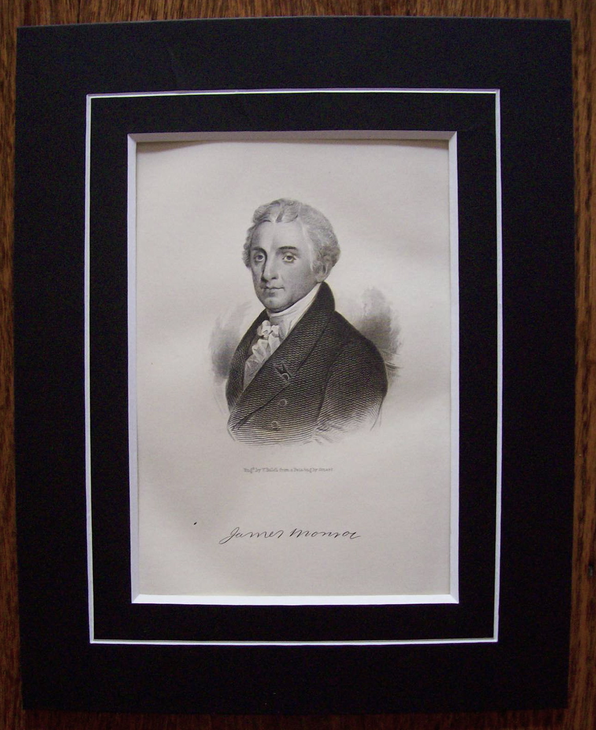 President James Monroe 1849 Engraving
