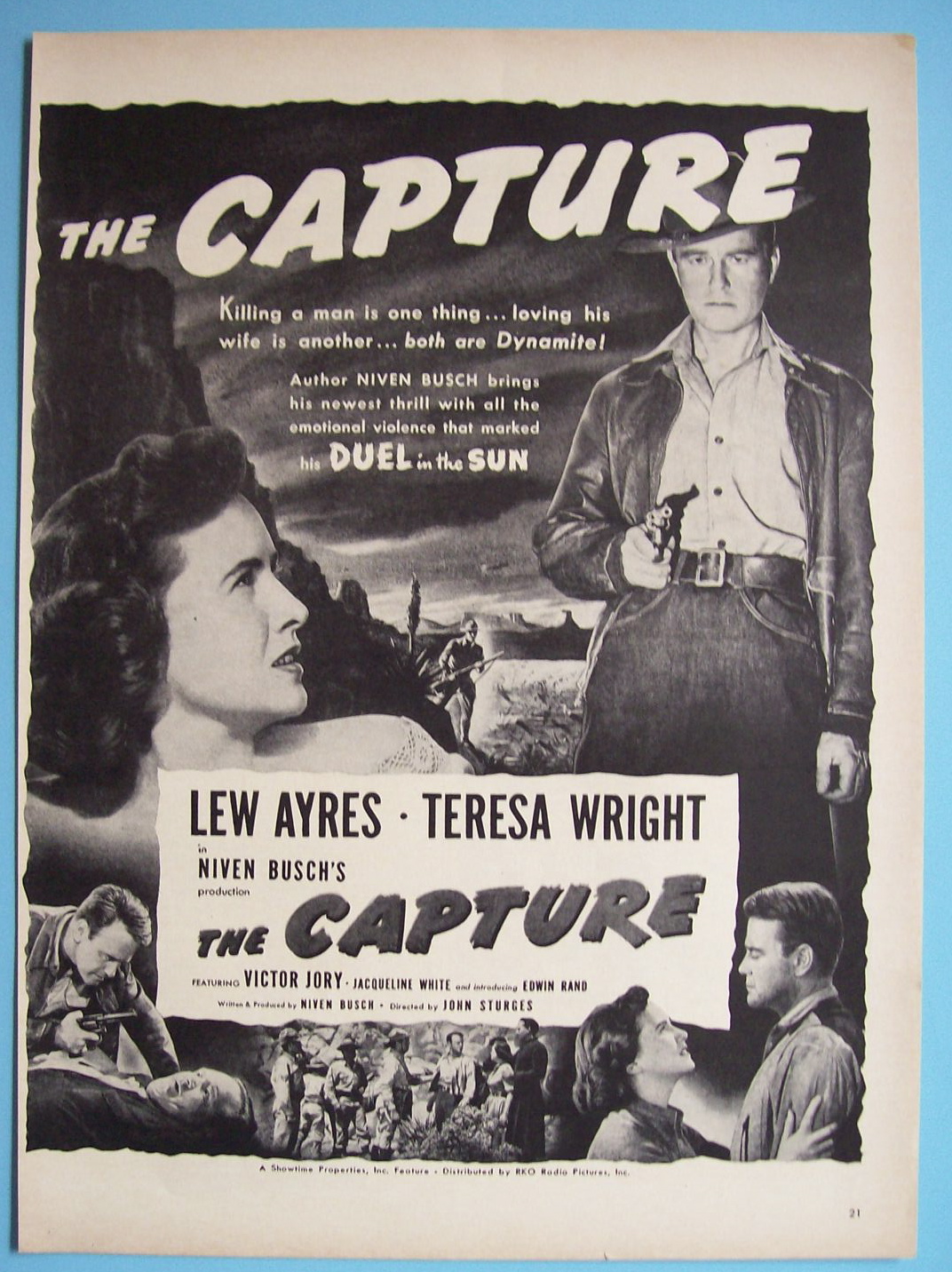Vintage Ad:1950 The Capture w/Lew Ayres & Teresa Wright