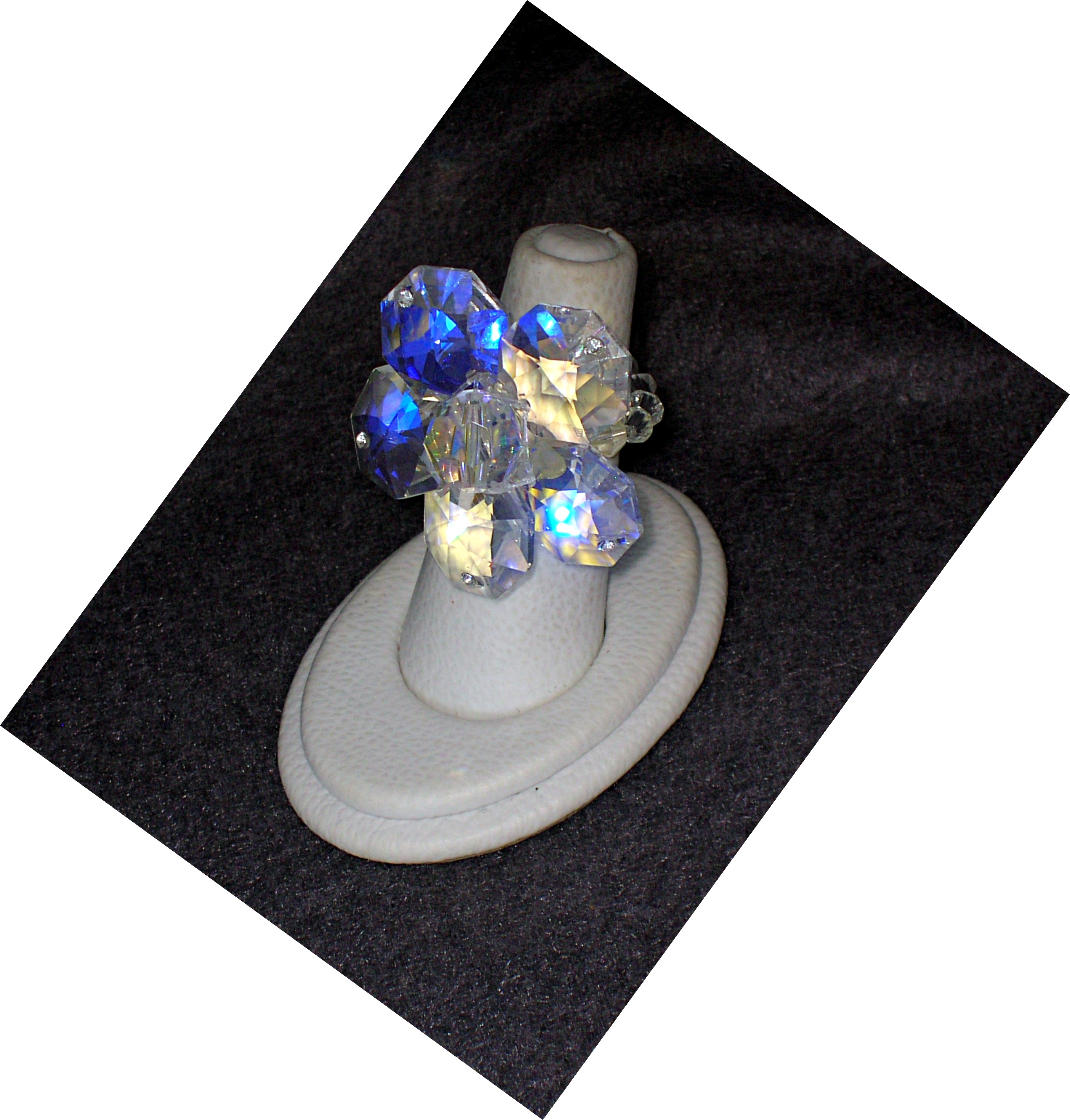 Crystal Flower Ring