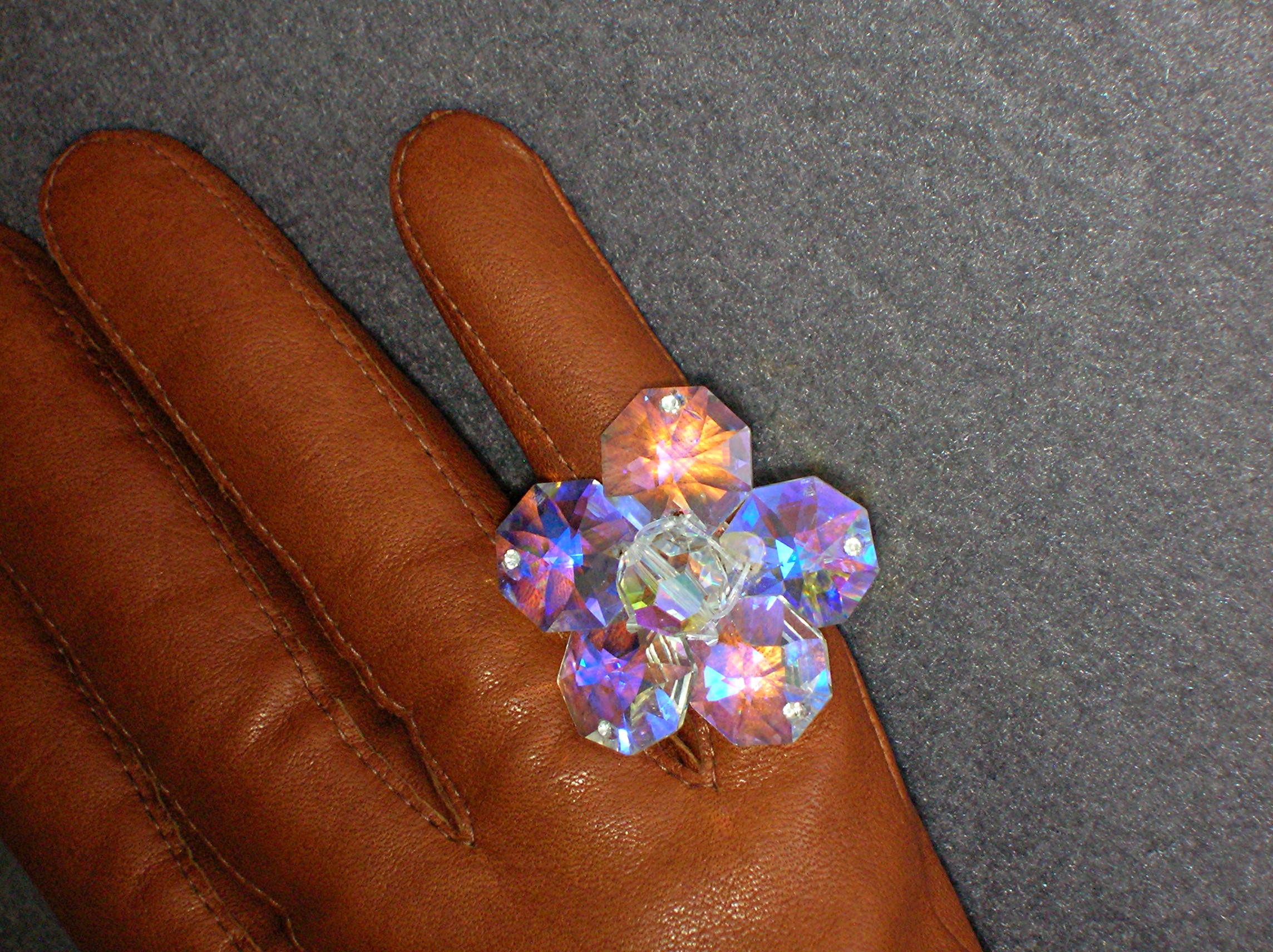 Crystal Flower Ring