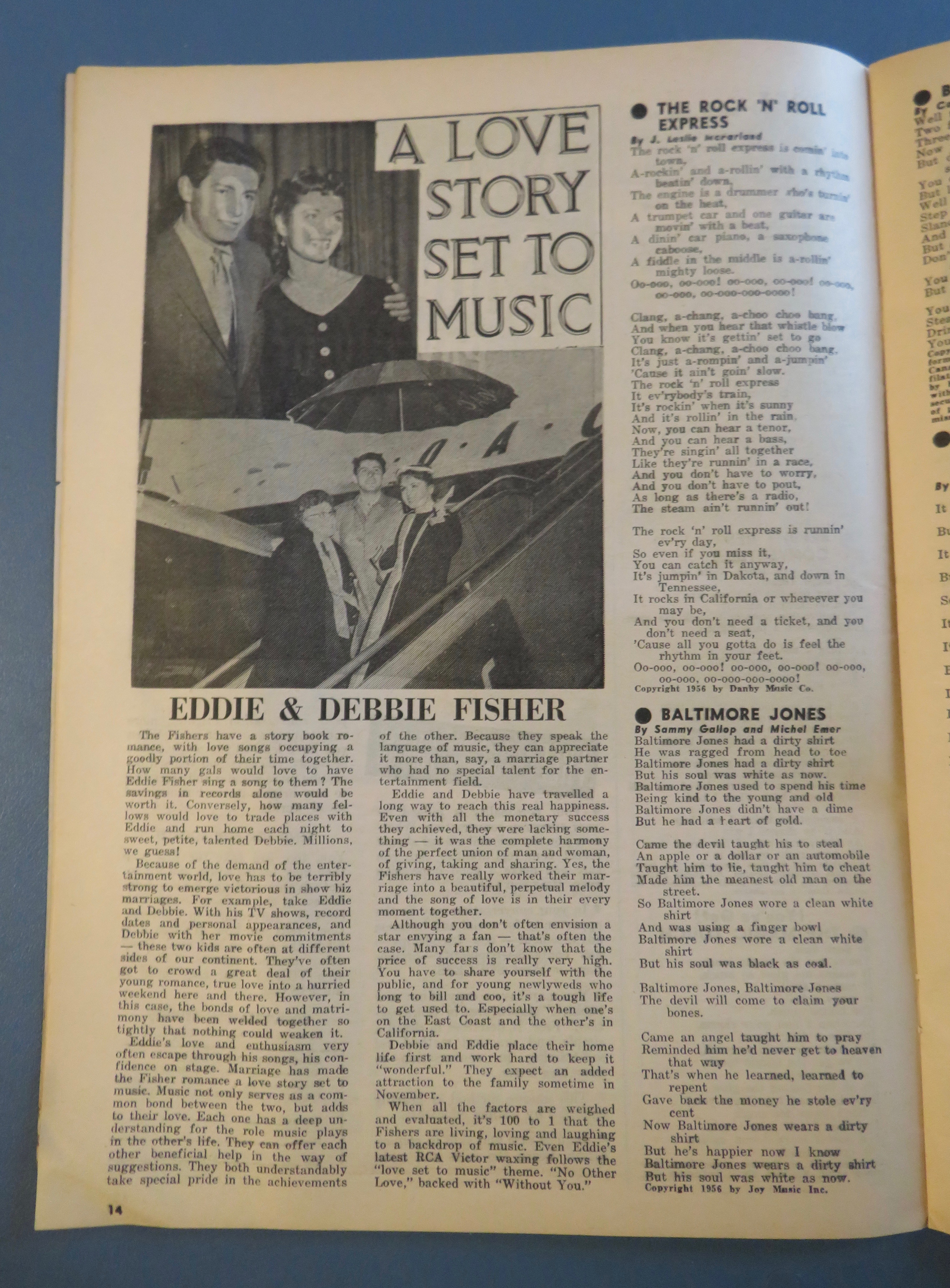 Song Hits Magazine July 1956 Tony Martin Cover