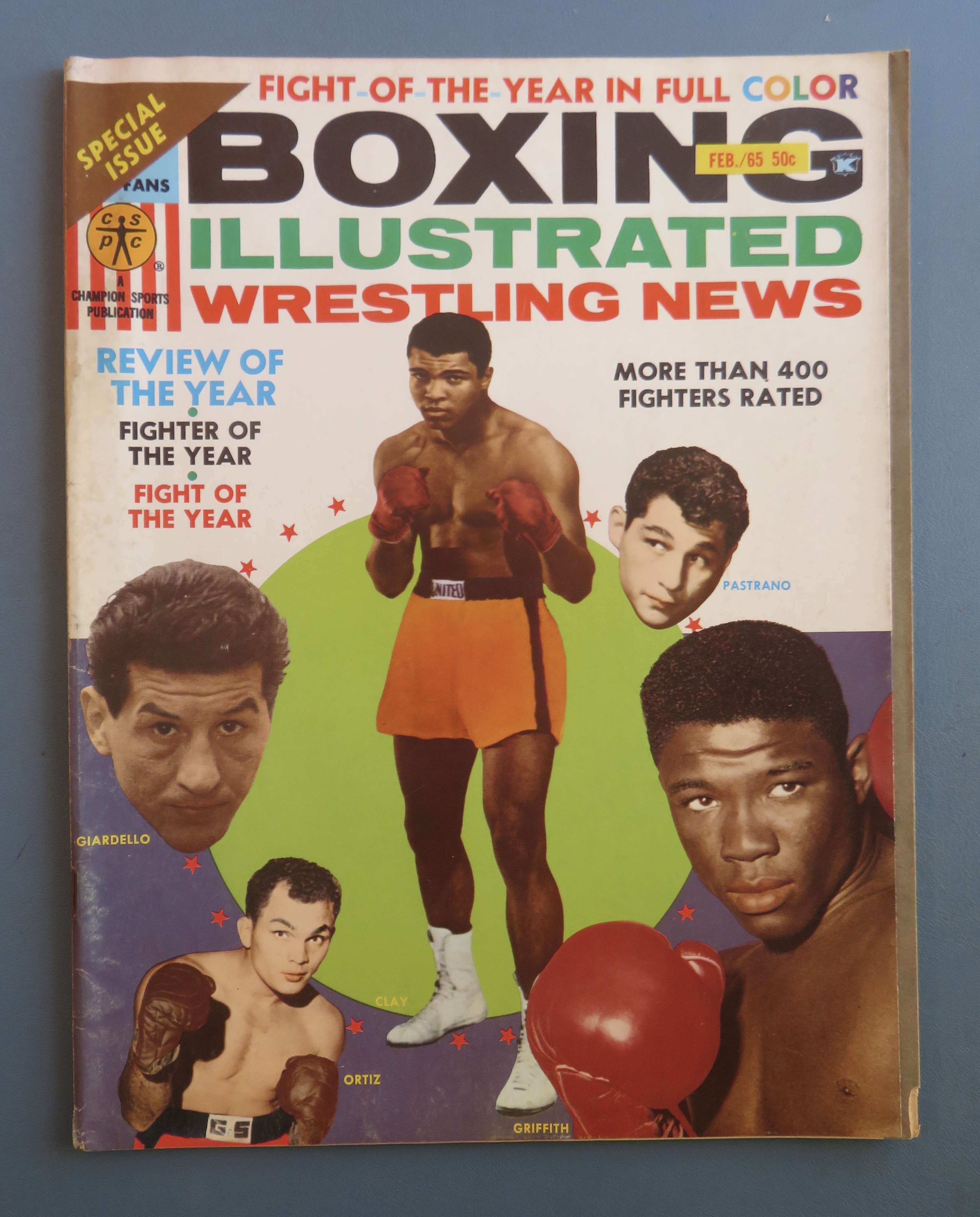 Boxing Illustrated Wrestling New Magazine February 1965