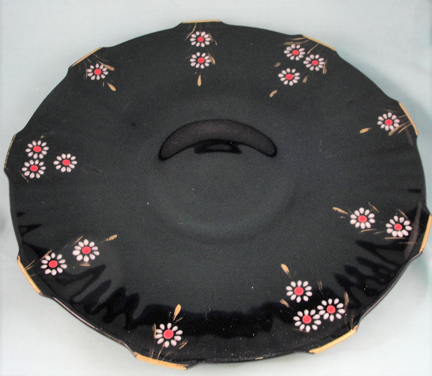 Black Amethyst Glass Plate