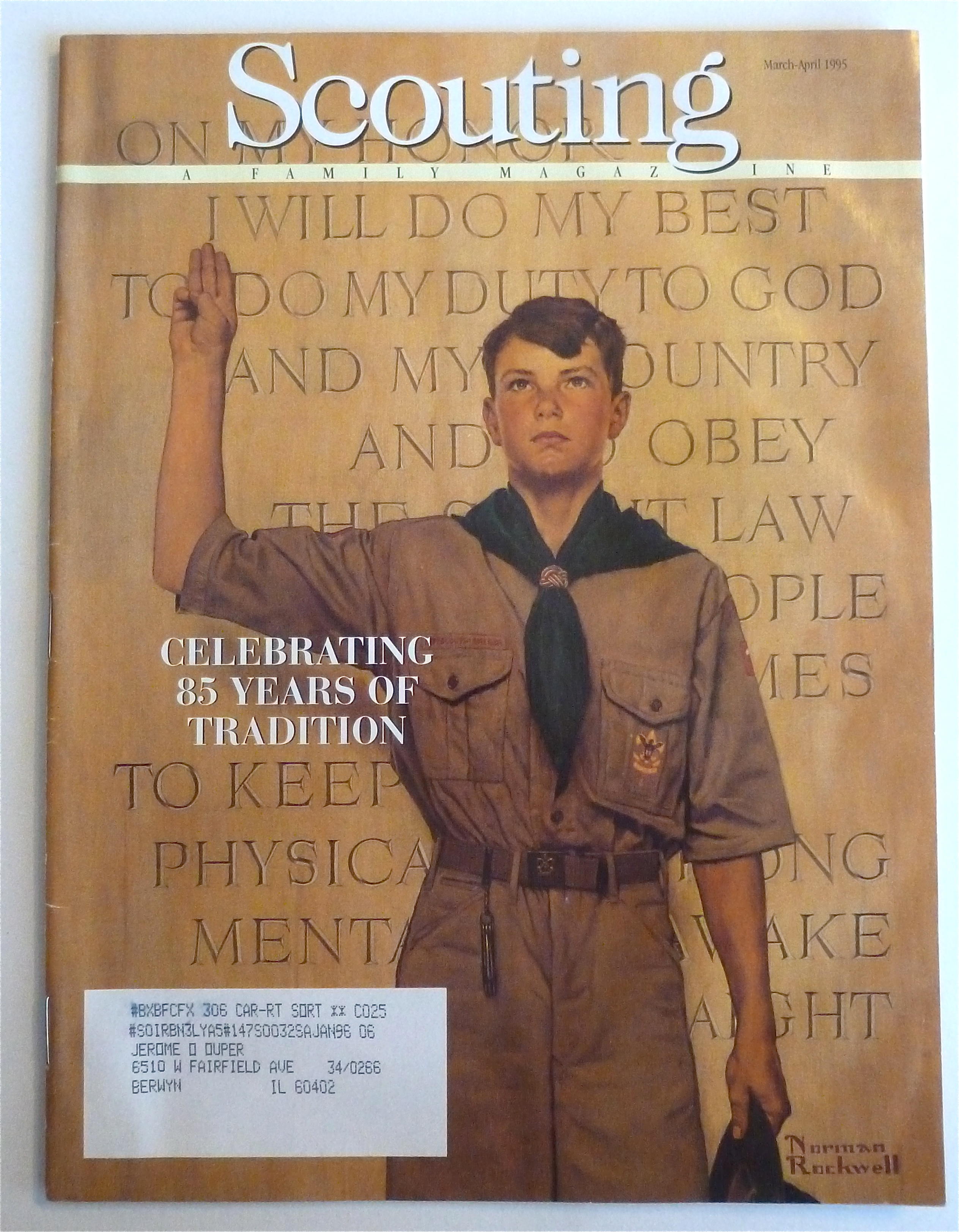 Scouting Magazine March-April 1995 Celebrate 85 Years