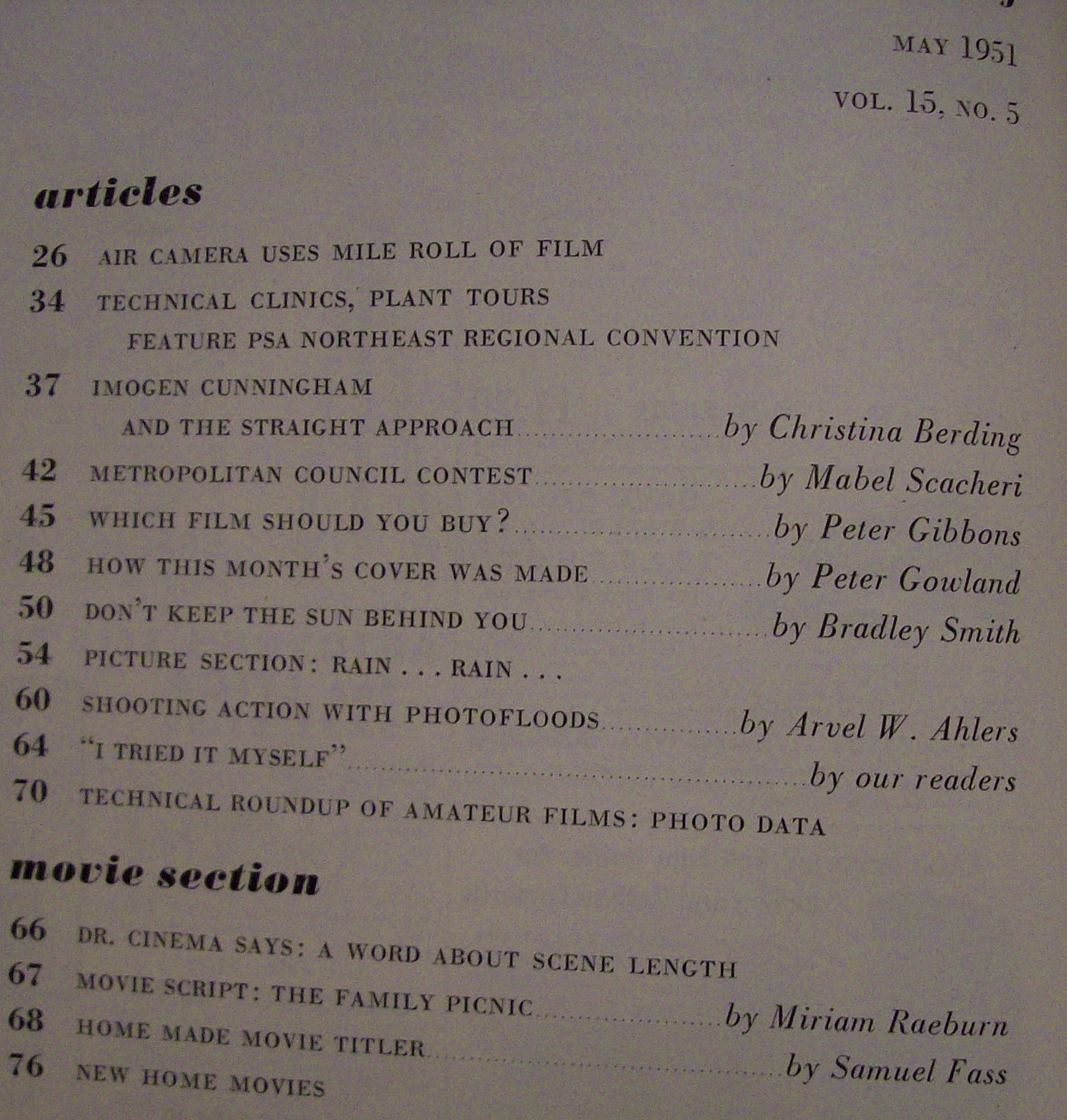 Moden Photography Magazine - May 1951