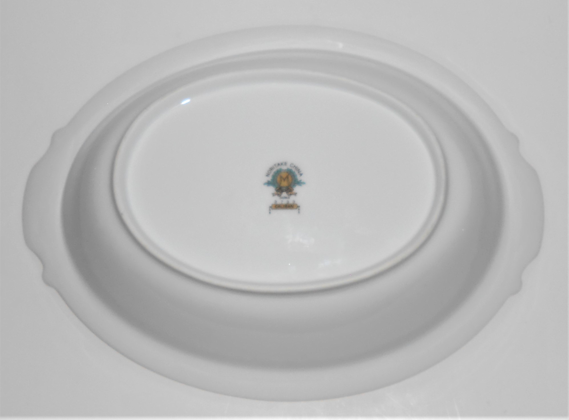 Noritake Porcelain China Caliban W/Gold Vegetable Bowl