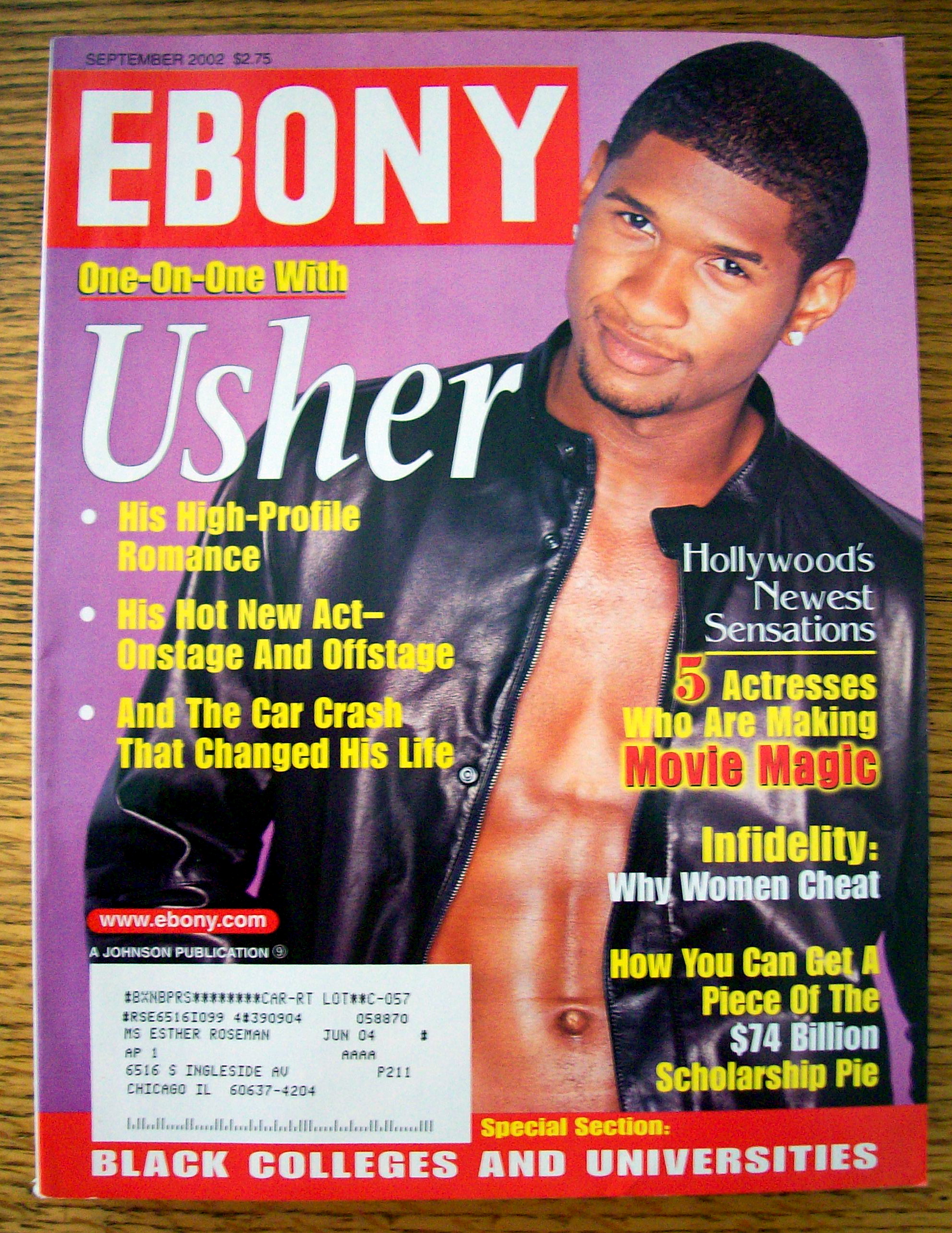 Ebony Magazine - September 2002 - Usher