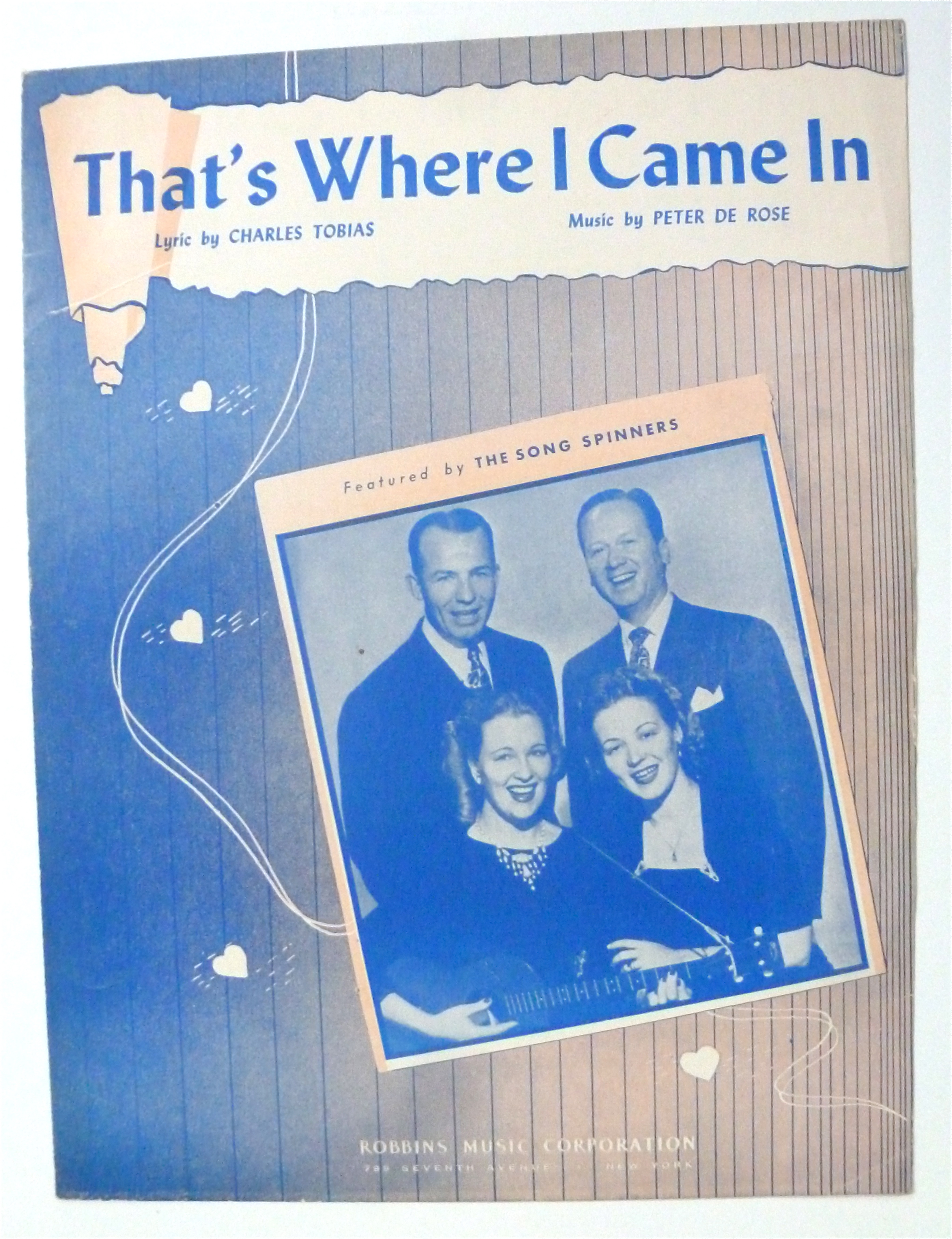Sheet Music For 1946 That's Where I Came In