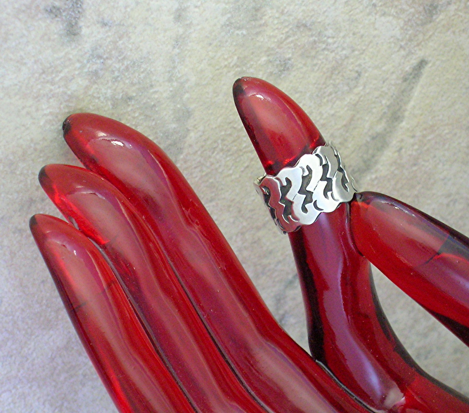 Sterling Silver Eagle 3 Ring EBS Mexico