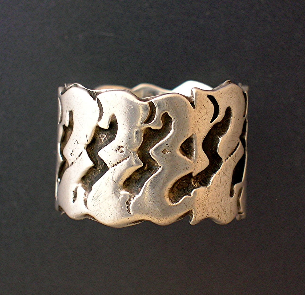Sterling Silver Eagle 3 Ring EBS Mexico