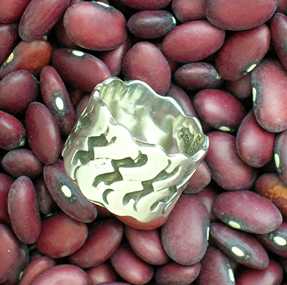 Sterling Silver Eagle 3 Ring EBS Mexico