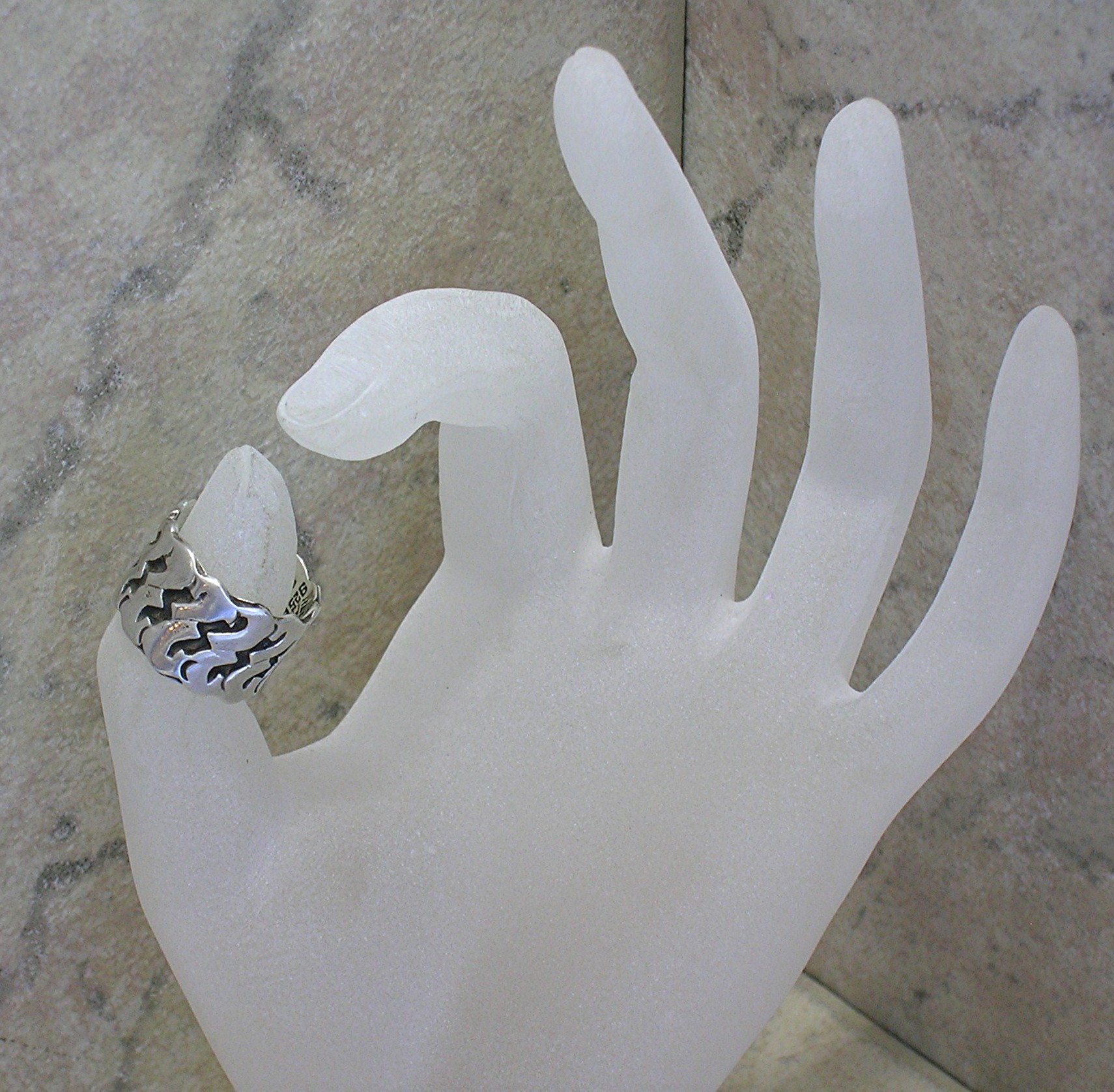 Sterling Silver Eagle 3 Ring EBS Mexico