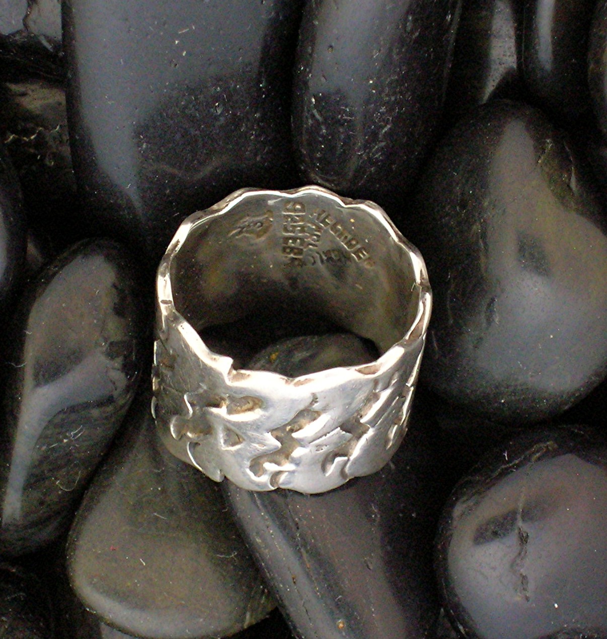 Sterling Silver Eagle 3 Ring EBS Mexico