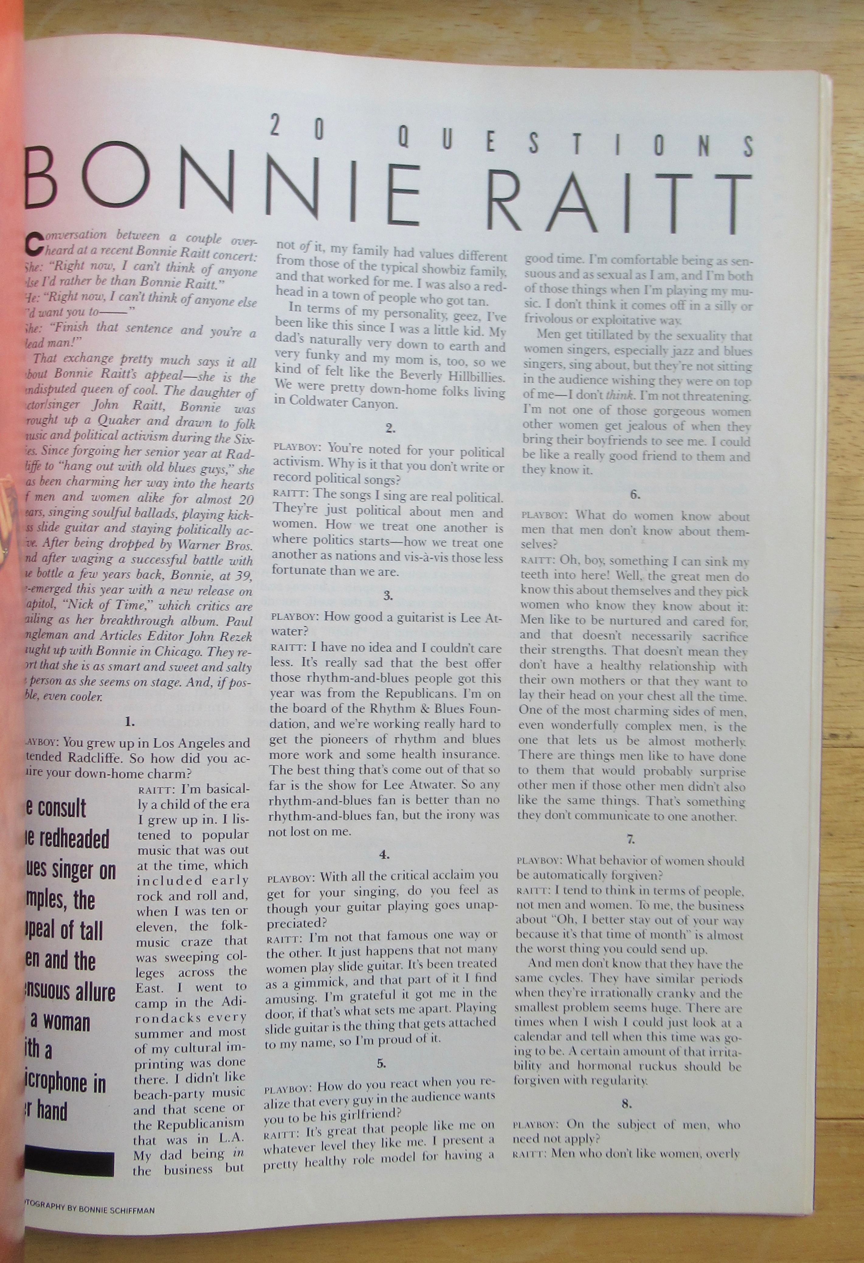Playboy Magazine-November 1989-Renee Tenison