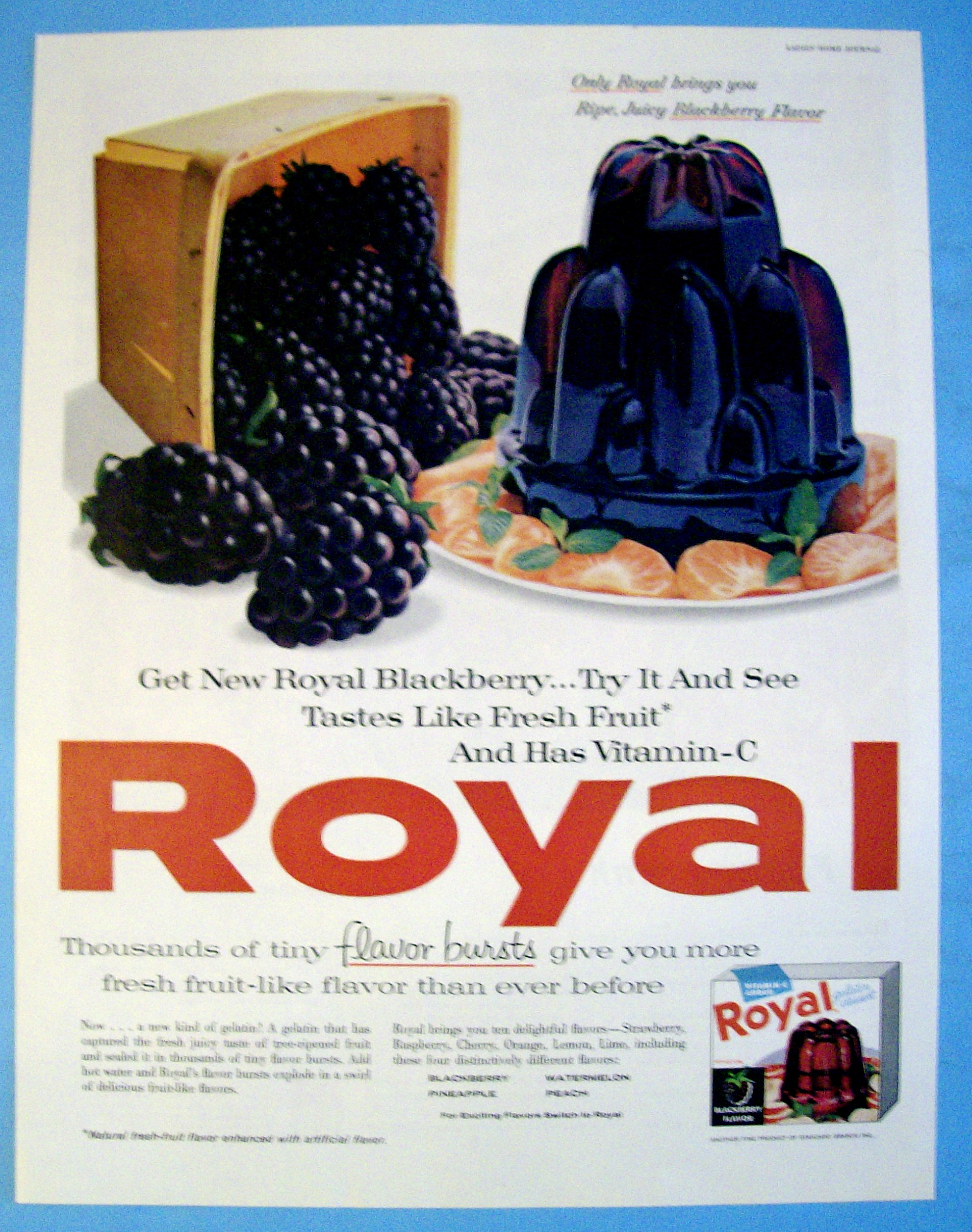Vintage Ad: 1960 Royal Gelatin Dessert