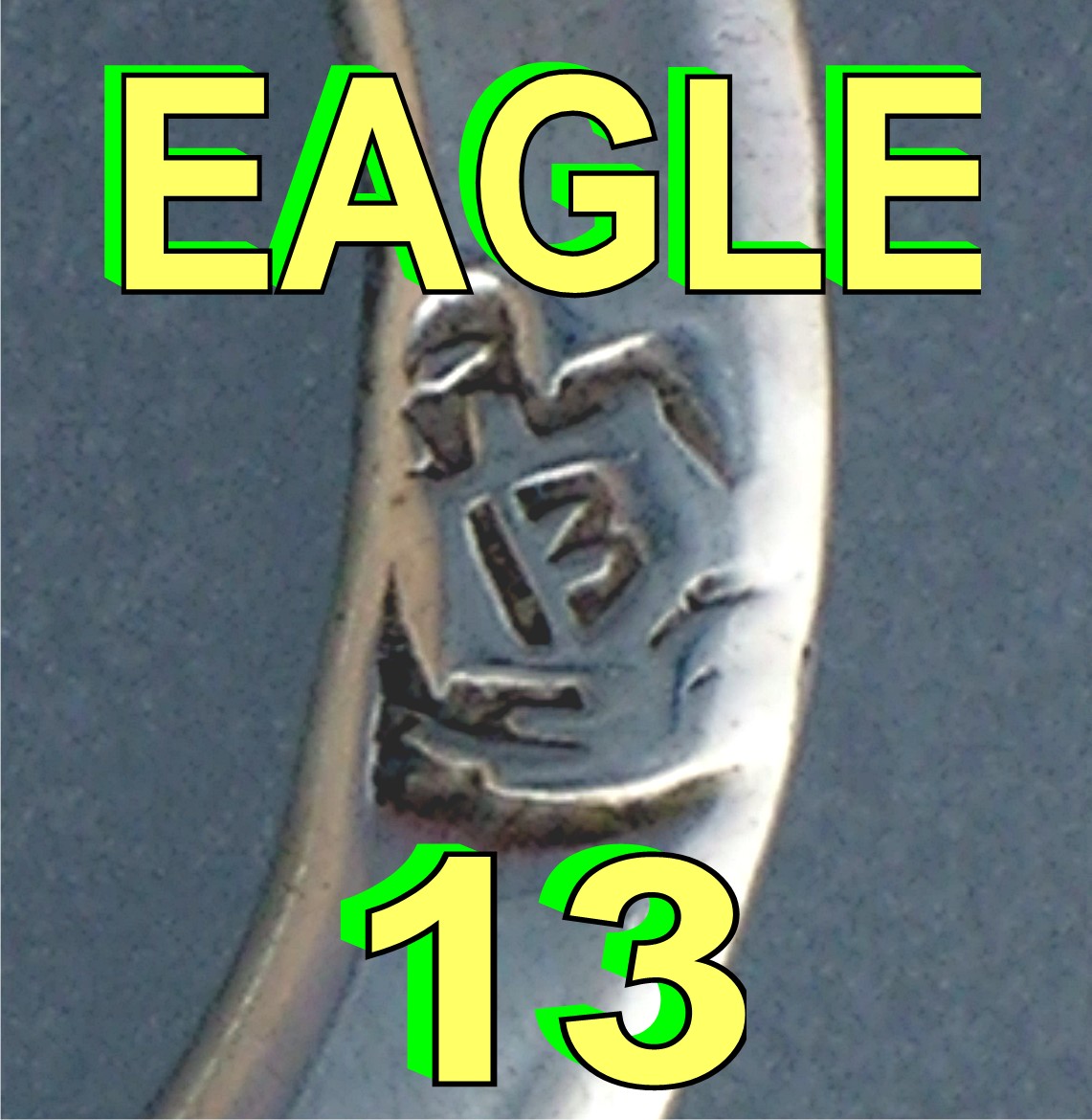 Taxco Mexico FAR FAN Sterling Silver Eagle 13 Key Chain